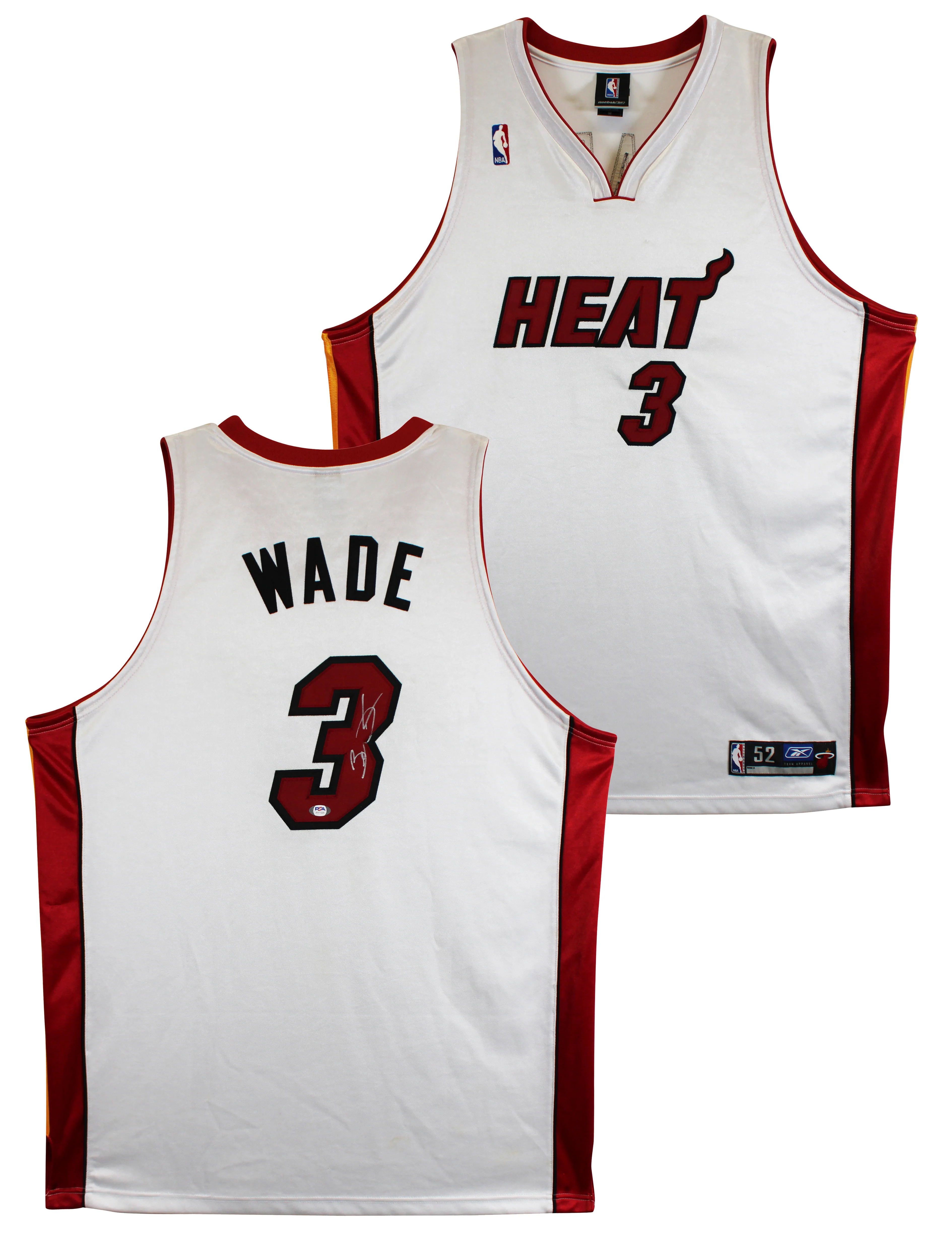 Heat Dwyane Wade Authentic Signed White Reebok Authentic Jersey PSA/DNA #AH77326 - Image 2