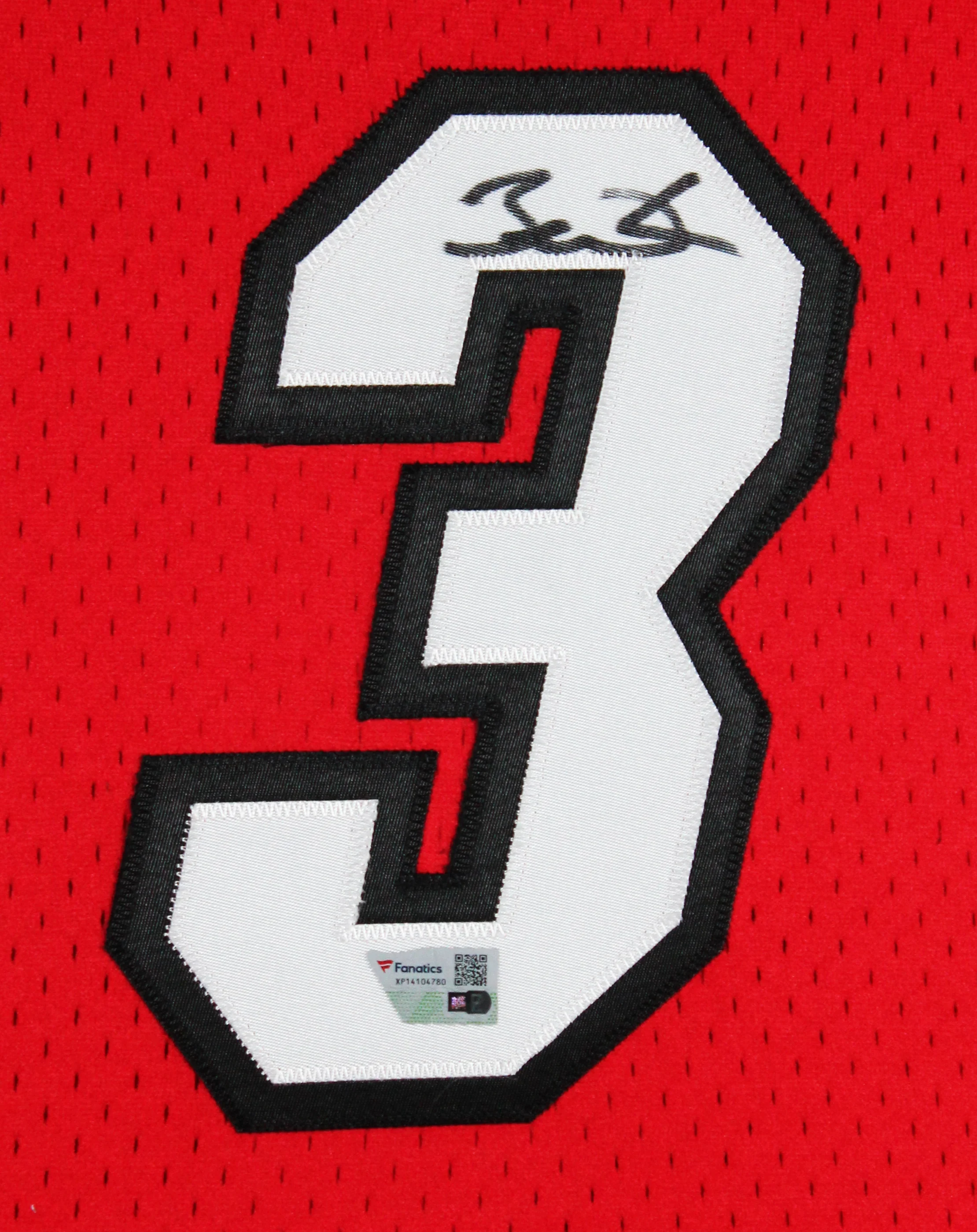 Heat Dwyane Wade Signed 2005-06 Red M&N HWC Swingman Framed Jersey Fanatics - Image 3
