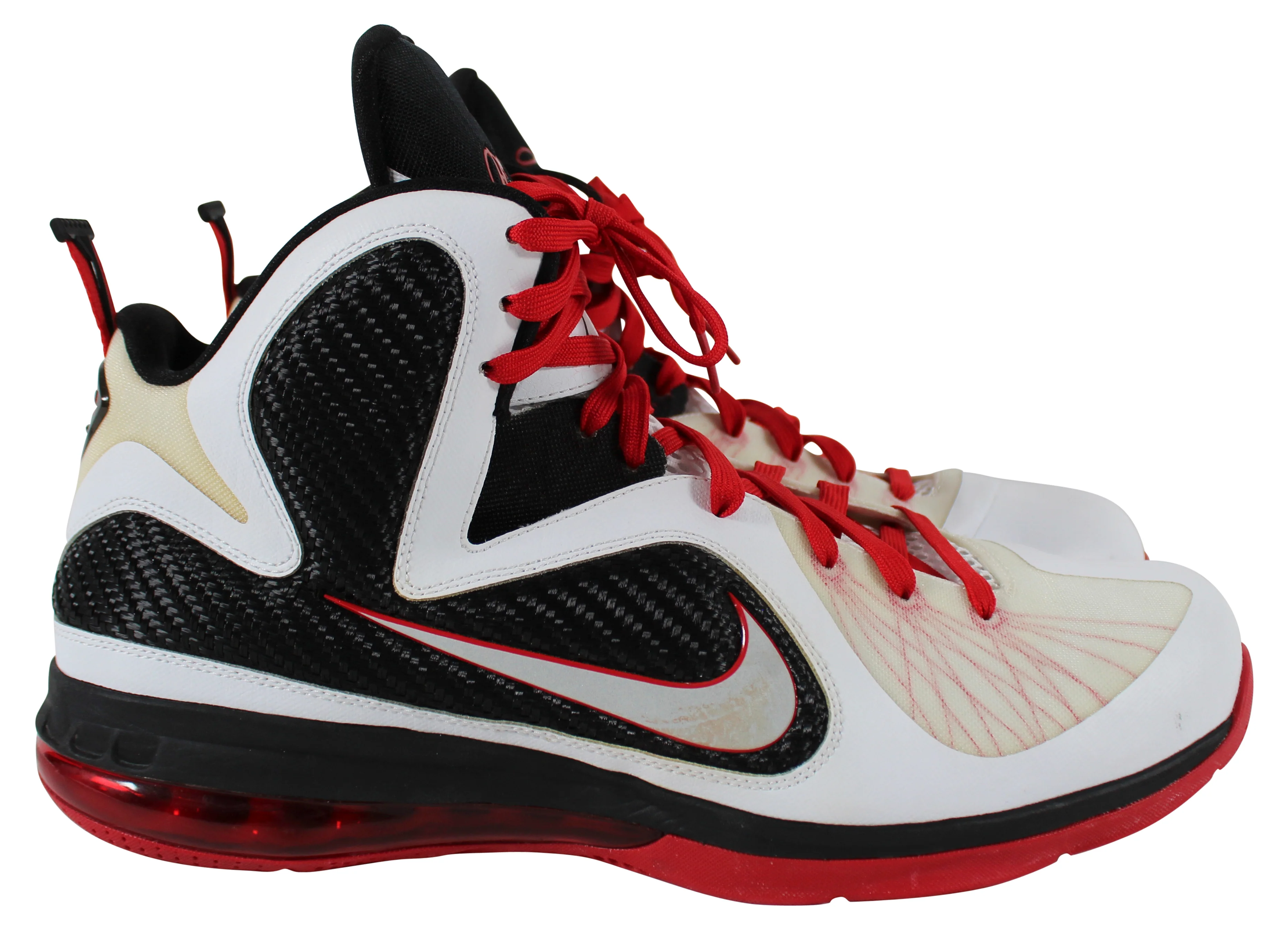 Heat LeBron James 2012 Game Worn Nike LeBron IX Size 16 Shoes RGU LOA - Image 5