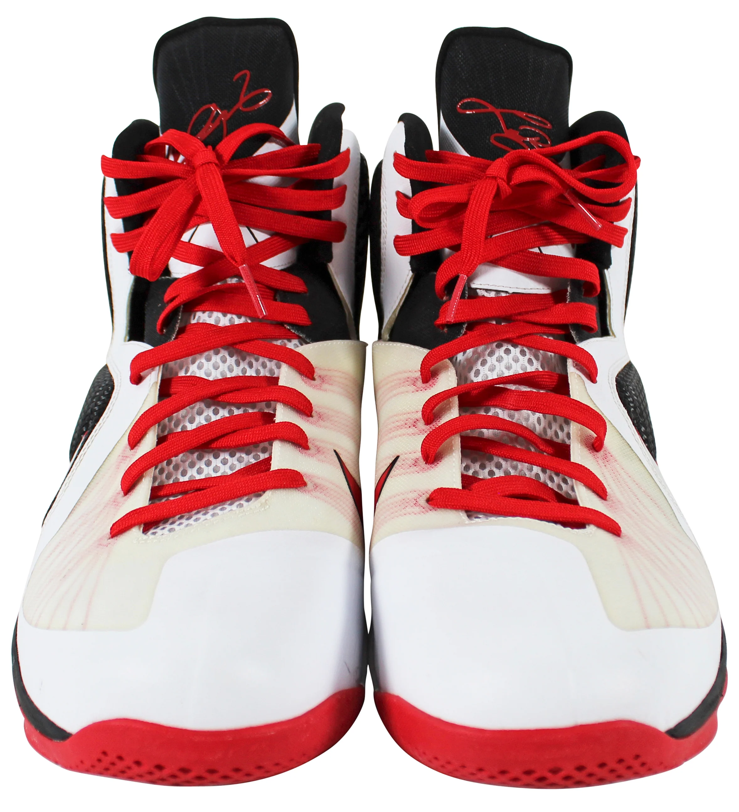 Heat LeBron James 2012 Game Worn Nike LeBron IX Size 16 Shoes RGU LOA - Image 6