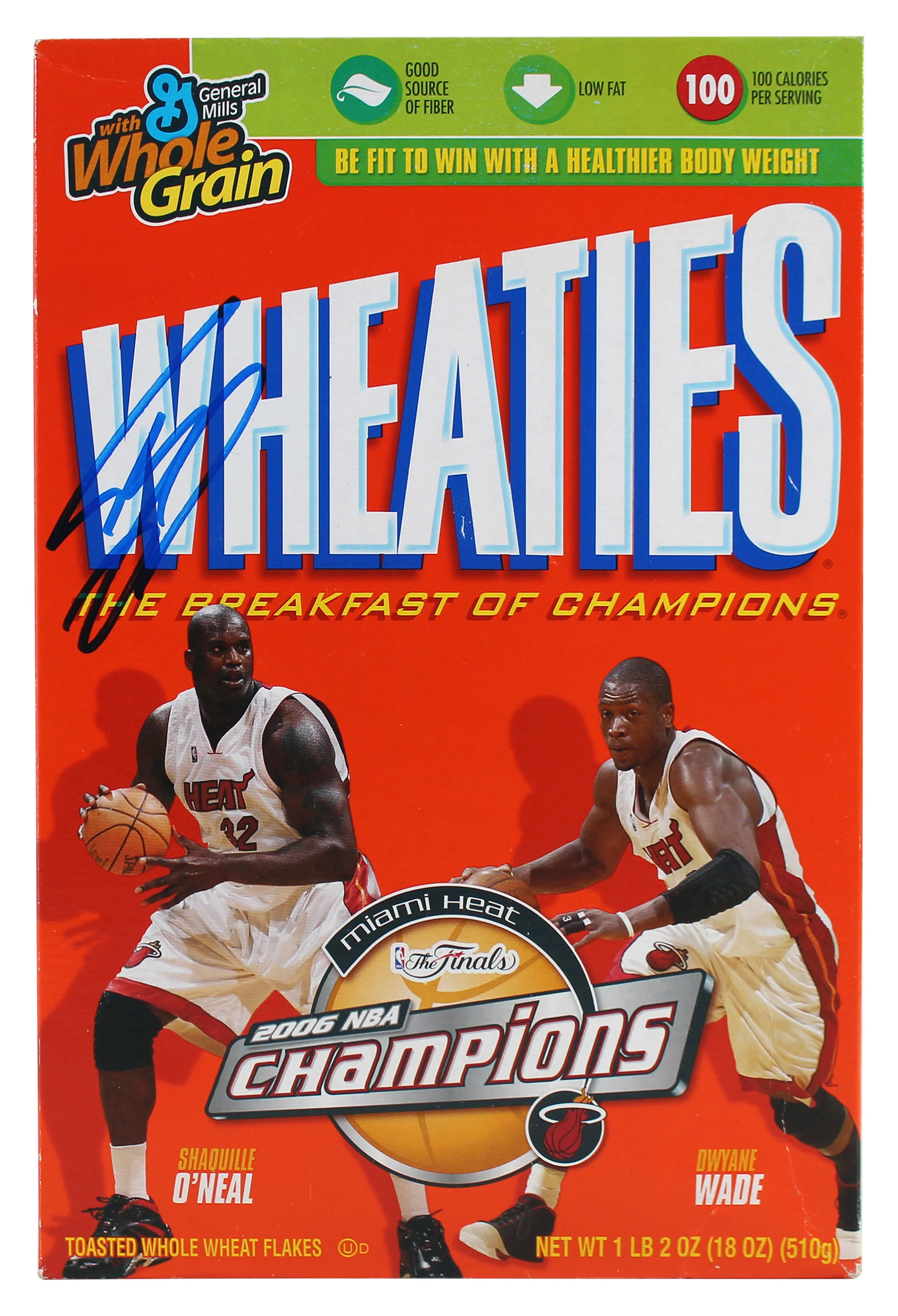 Heat Shaquille O'Neal Authentic Signed Wheaties Box BAS Witnessed - Image 2