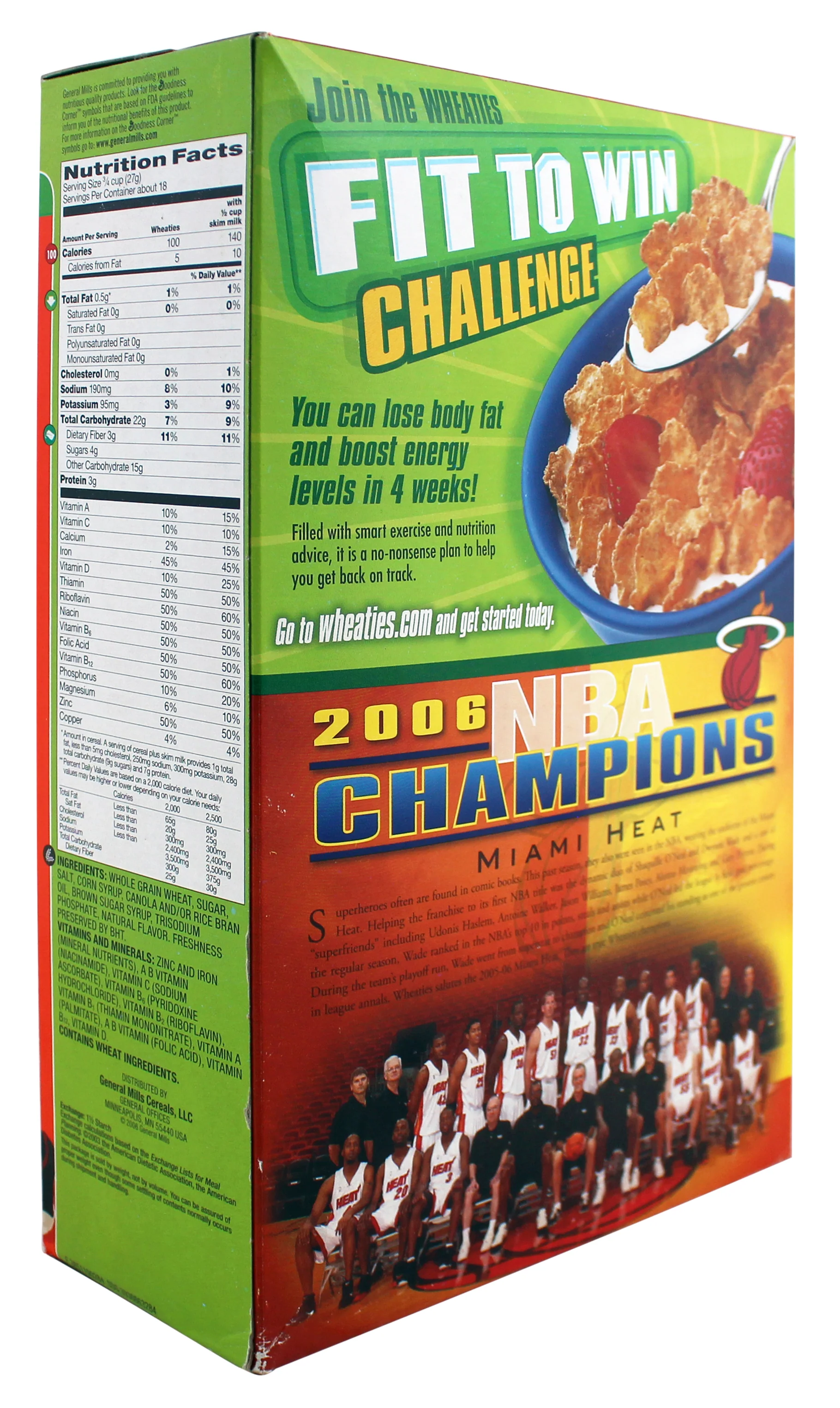 Heat Shaquille O'Neal Authentic Signed Wheaties Box BAS Witnessed - Image 6