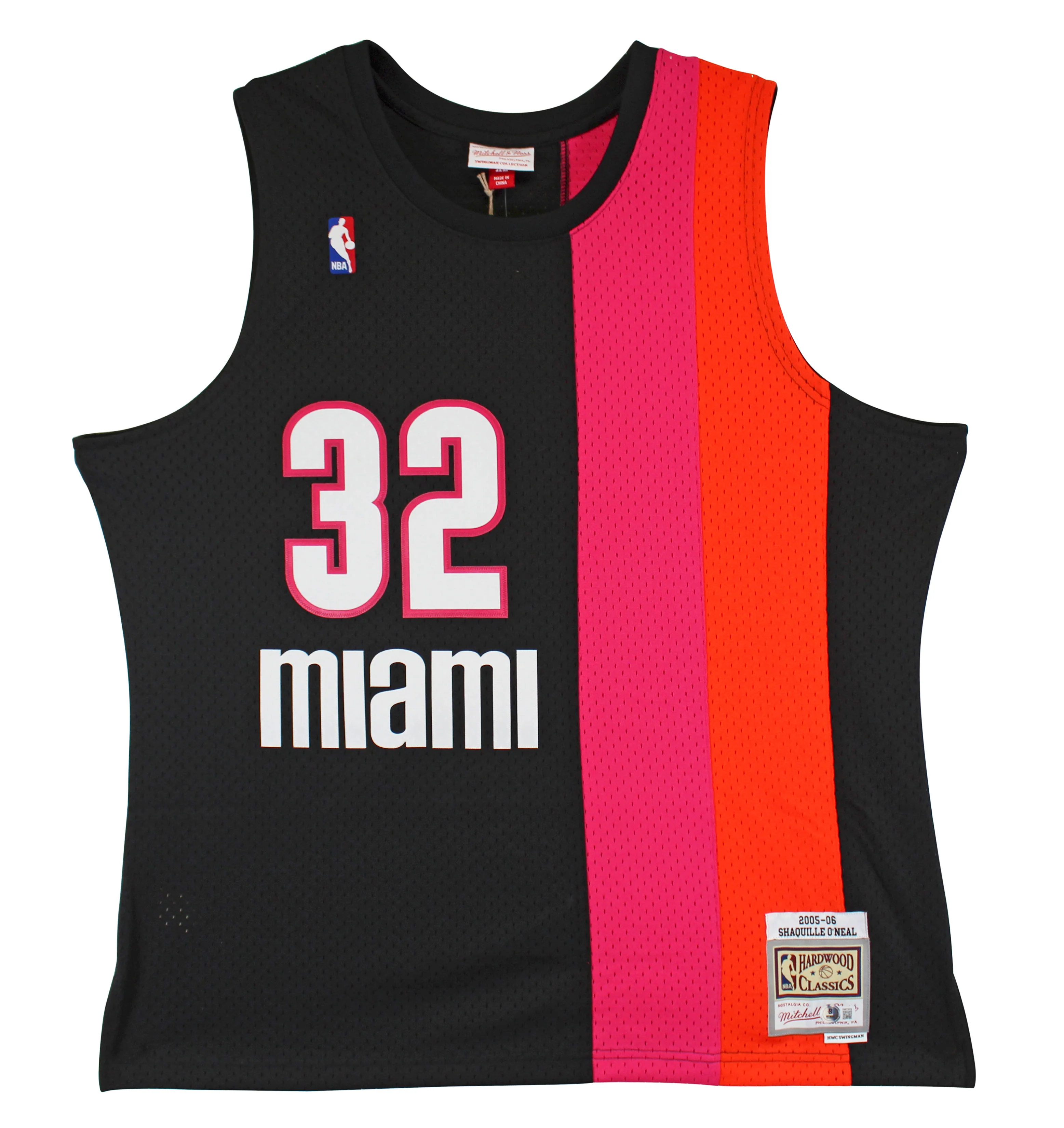 Heat Shaquille O'Neal Signed 05-06 Black Alt M&N HWC Nights Jersey BAS Witnessed - Image 4