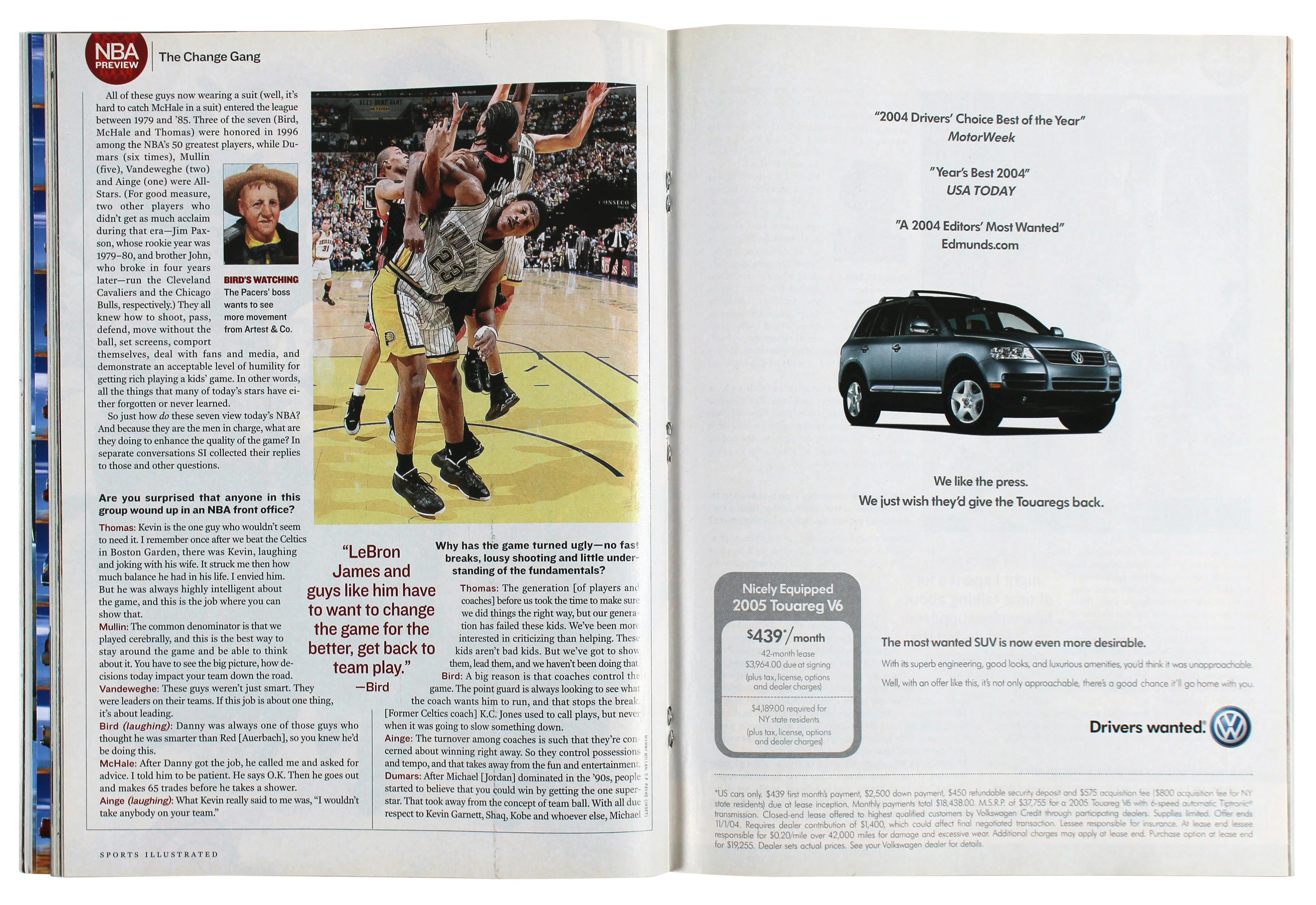 Heat Shaquille O'Neal Signed 2004 Sports Illustrated Magazine BAS Wit #WX21556 - Image 5