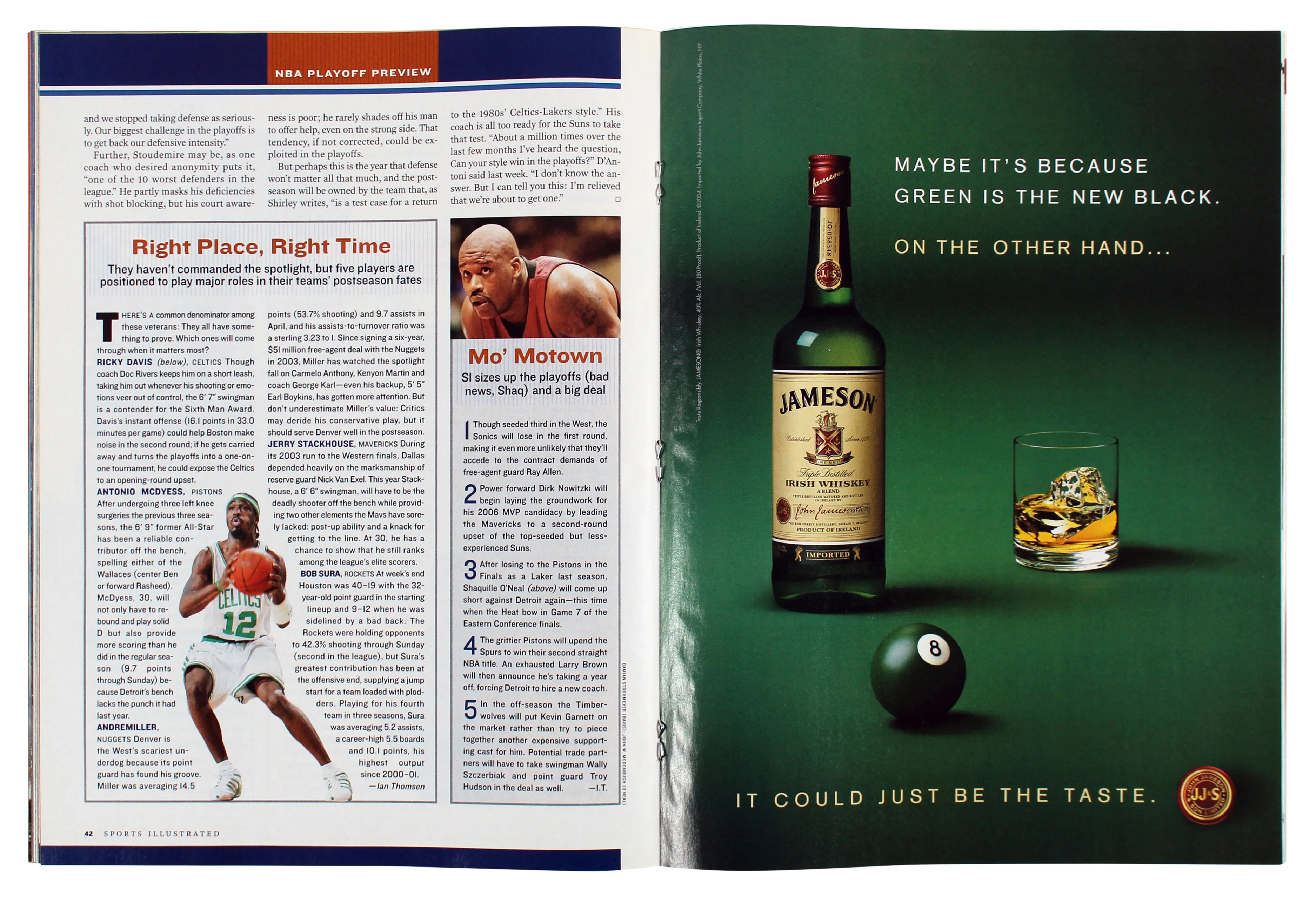 Heat Shaquille O'Neal Signed 2005 Sports Illustrated Magazine BAS Wit #WX21555 - Image 5