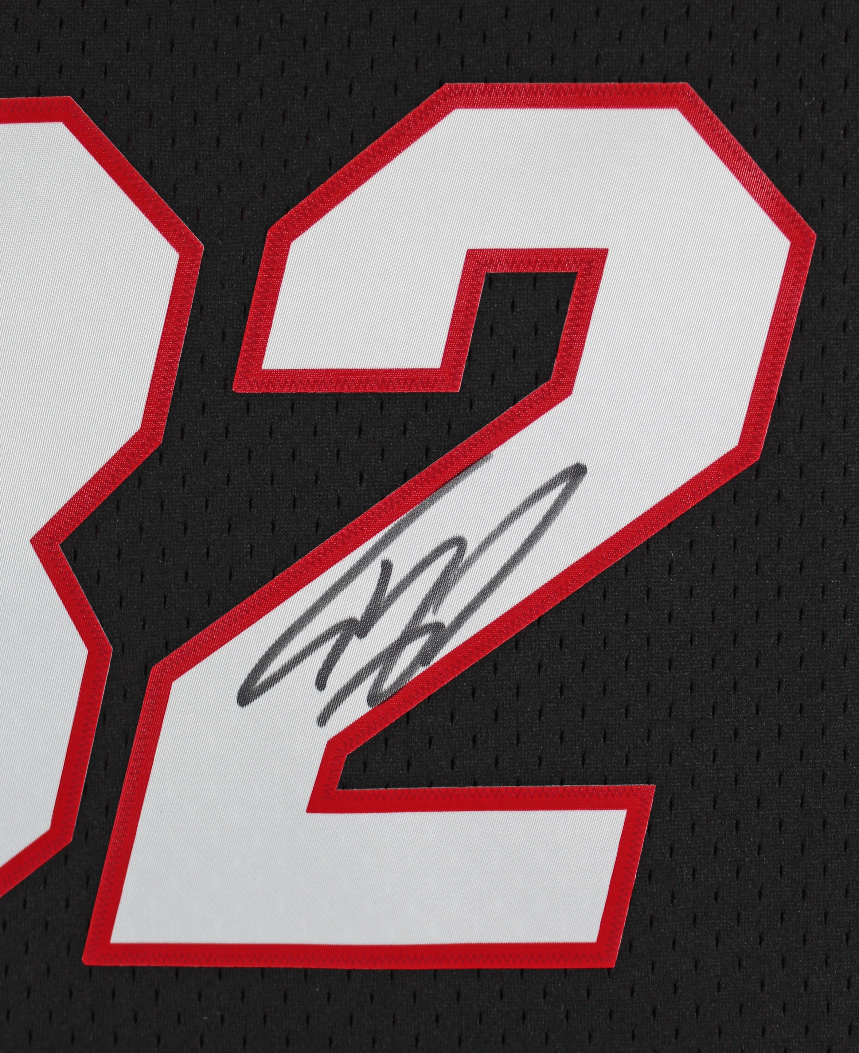 Heat Shaquille O'Neal Signed Black M&N 2005-06 HWC Swingman Jersey BAS Witnessed - Image 3
