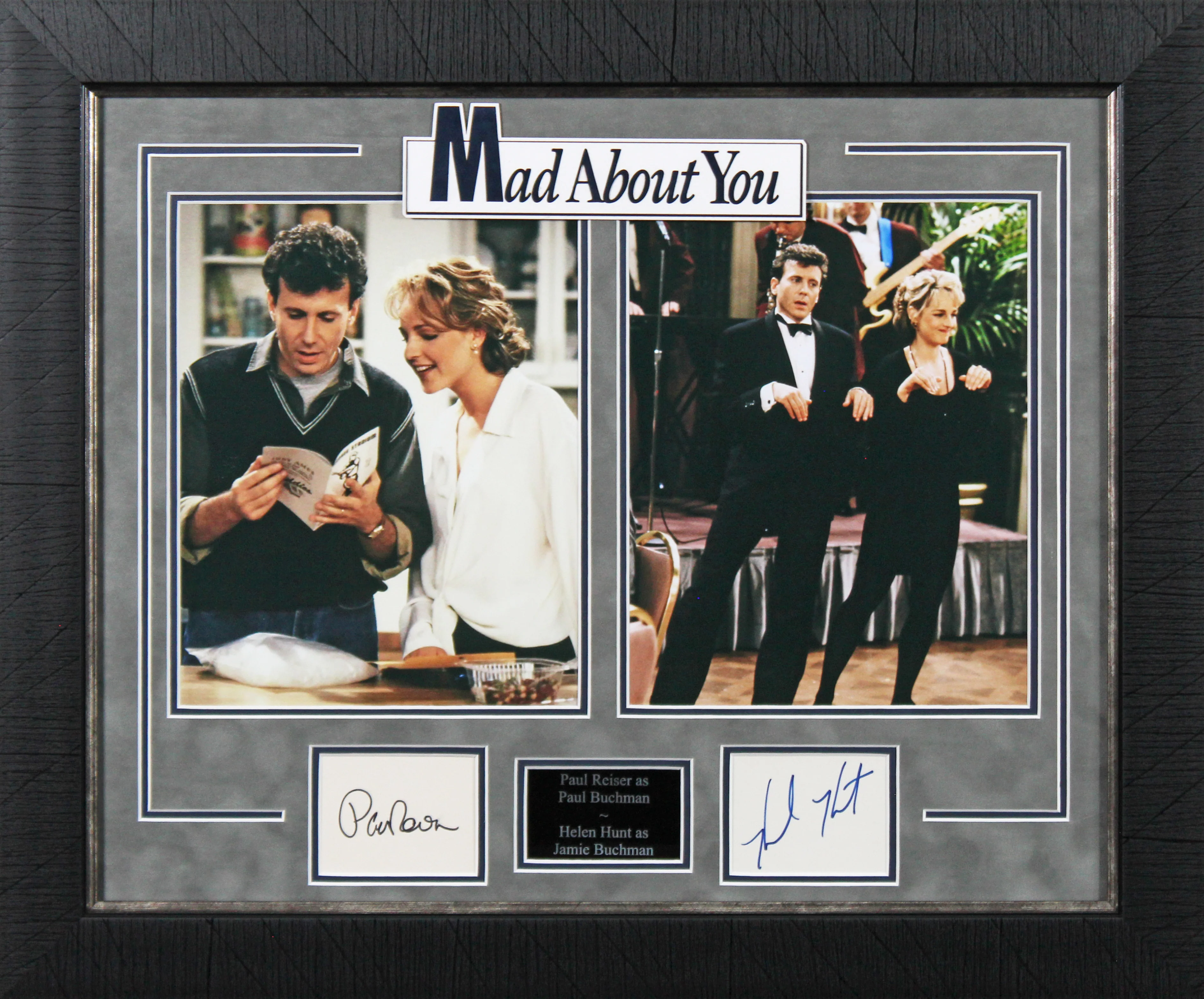 Helen Hunt & Paul Riser Mad About You Signed Framed Display BAS #AD04912 - Image 2