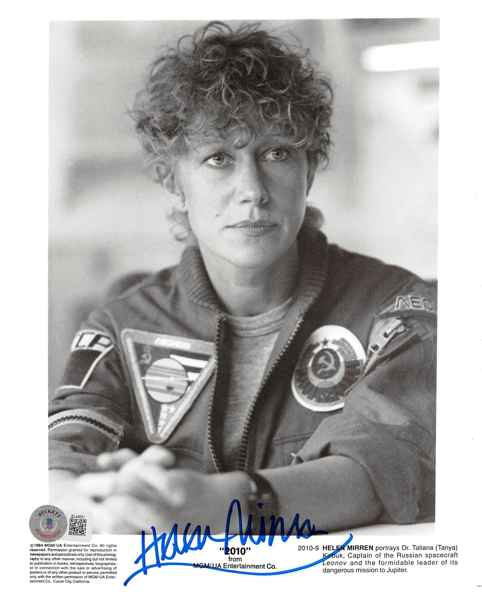 Helen Mirren 2010 Authentic Signed 8x10 Photo Autographed BAS #BL44631