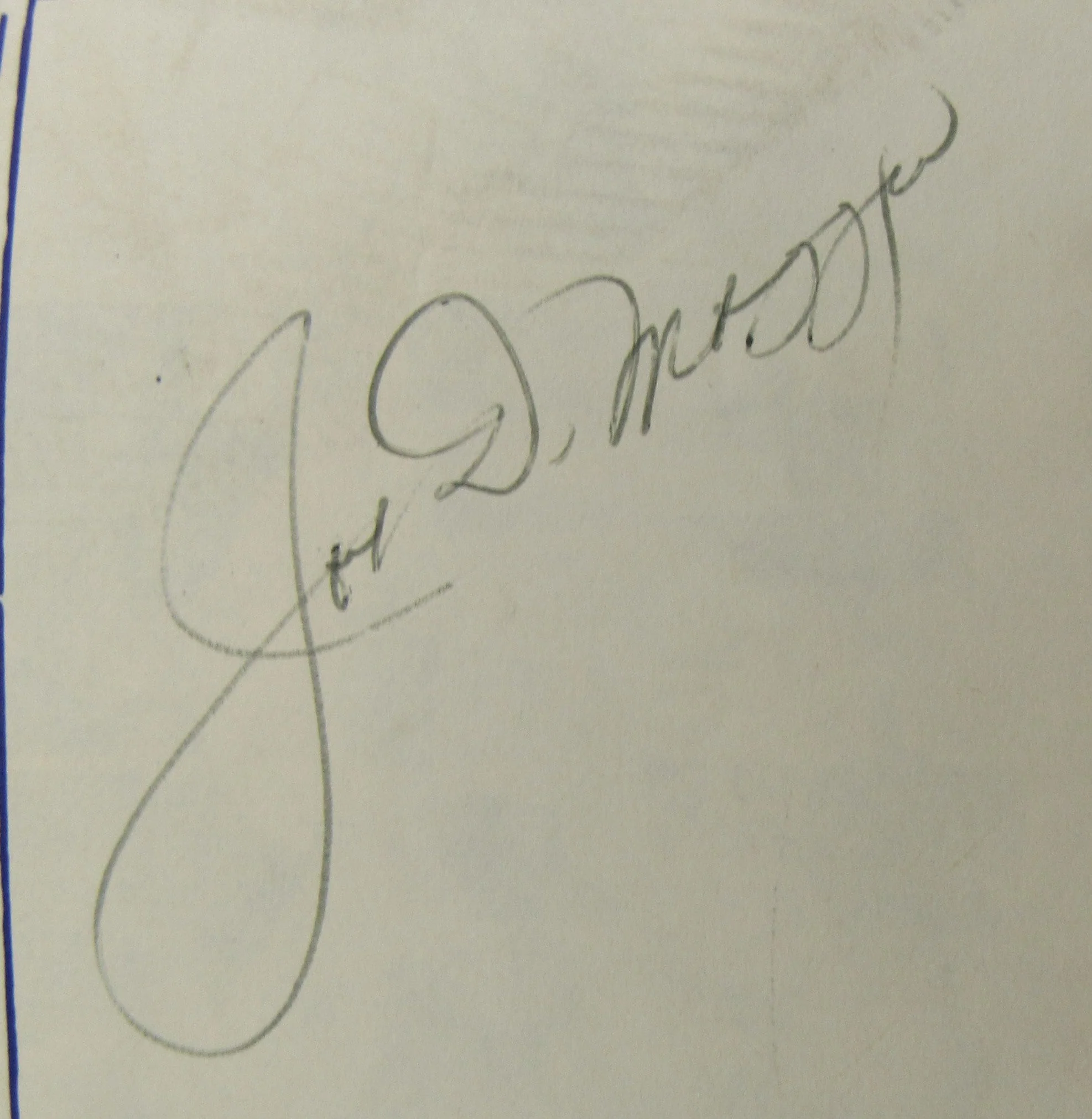 Joe DiMaggio Clay Carroll Signed Auto Mets Pamphlet - Image 2