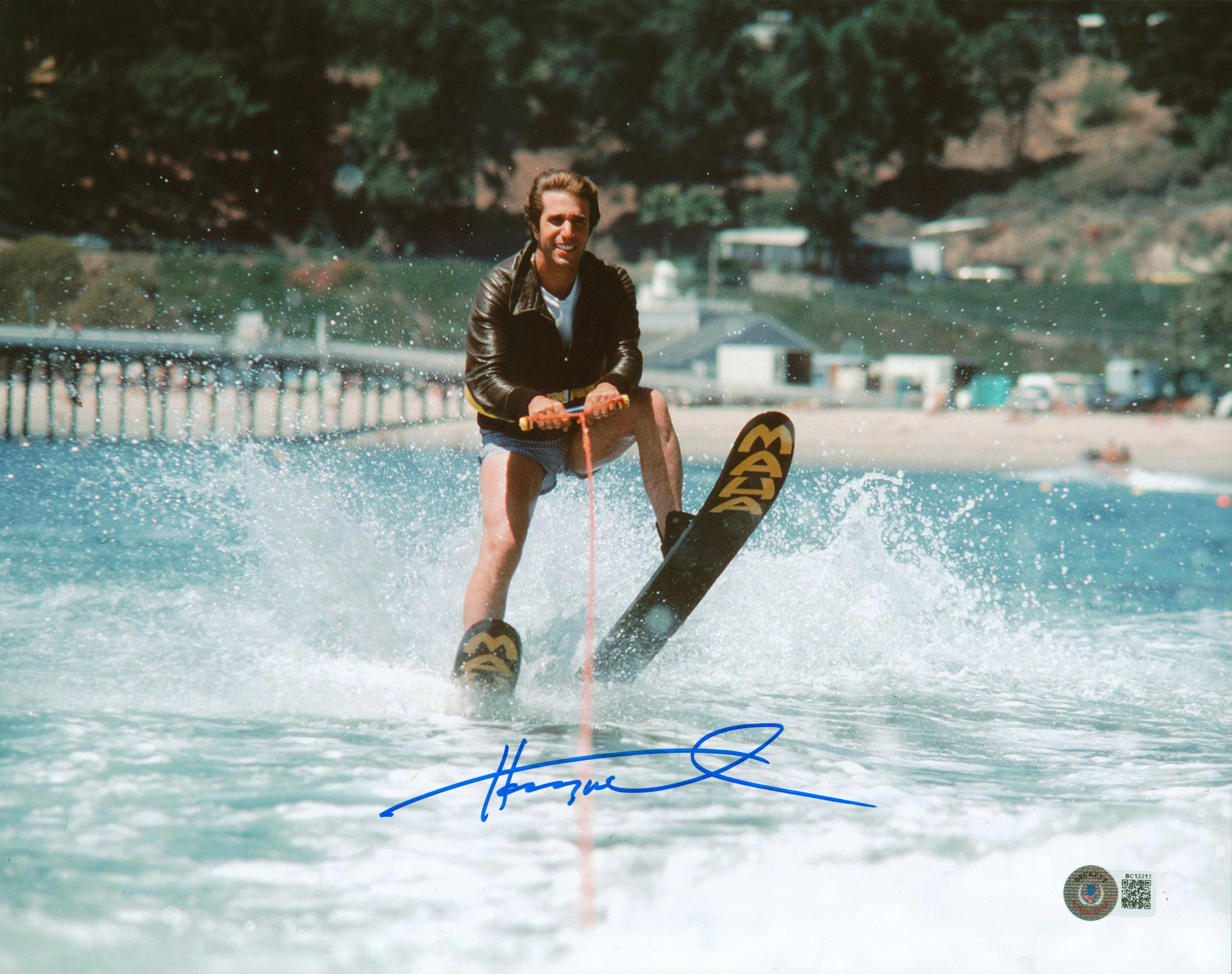 Henry WInkler Happy Days Authentic Signed 11x14 Jump The Shark Photo BAS - Image 2