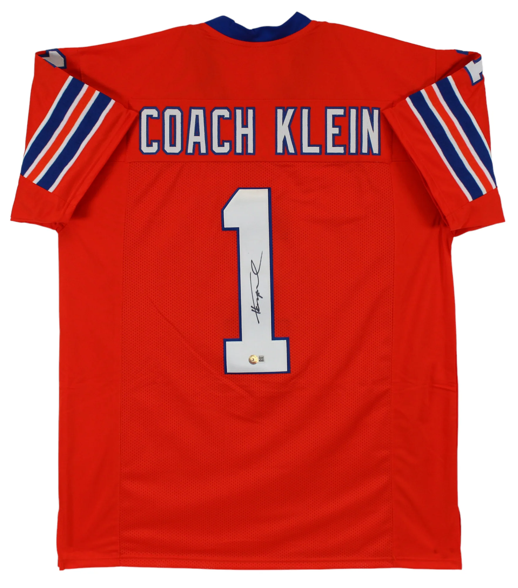 Henry Winkler The Waterboy Authentic Signed Coach Klein Orange Jersey BAS - Image 2