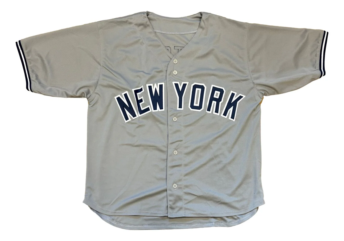 Hideki Matsui New York Signed Gray Baseball Jersey JSA - Image 3
