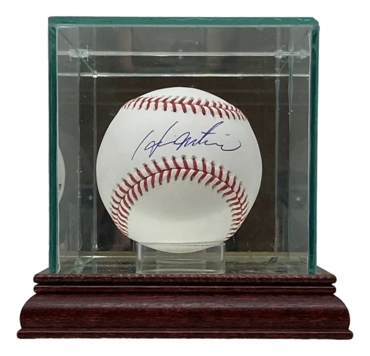 Hideki Matsui New York Yankees Signed Rawlings Official MLB Baseball BAS w/ Case - Image 4