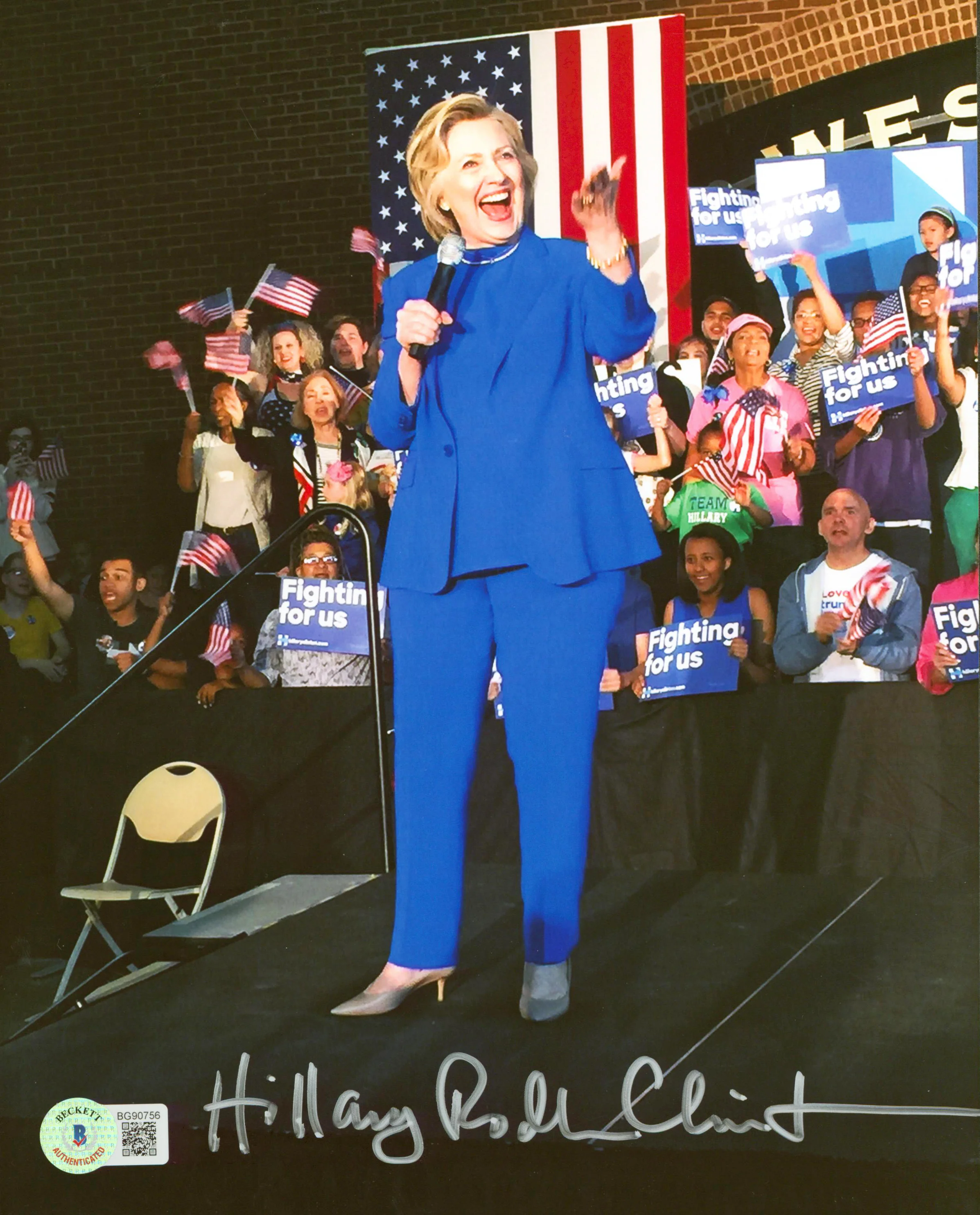 Hillary Rodham Clinton Authentic Signed 8x10 Photo Autographed BAS #BG90756 - Image 2