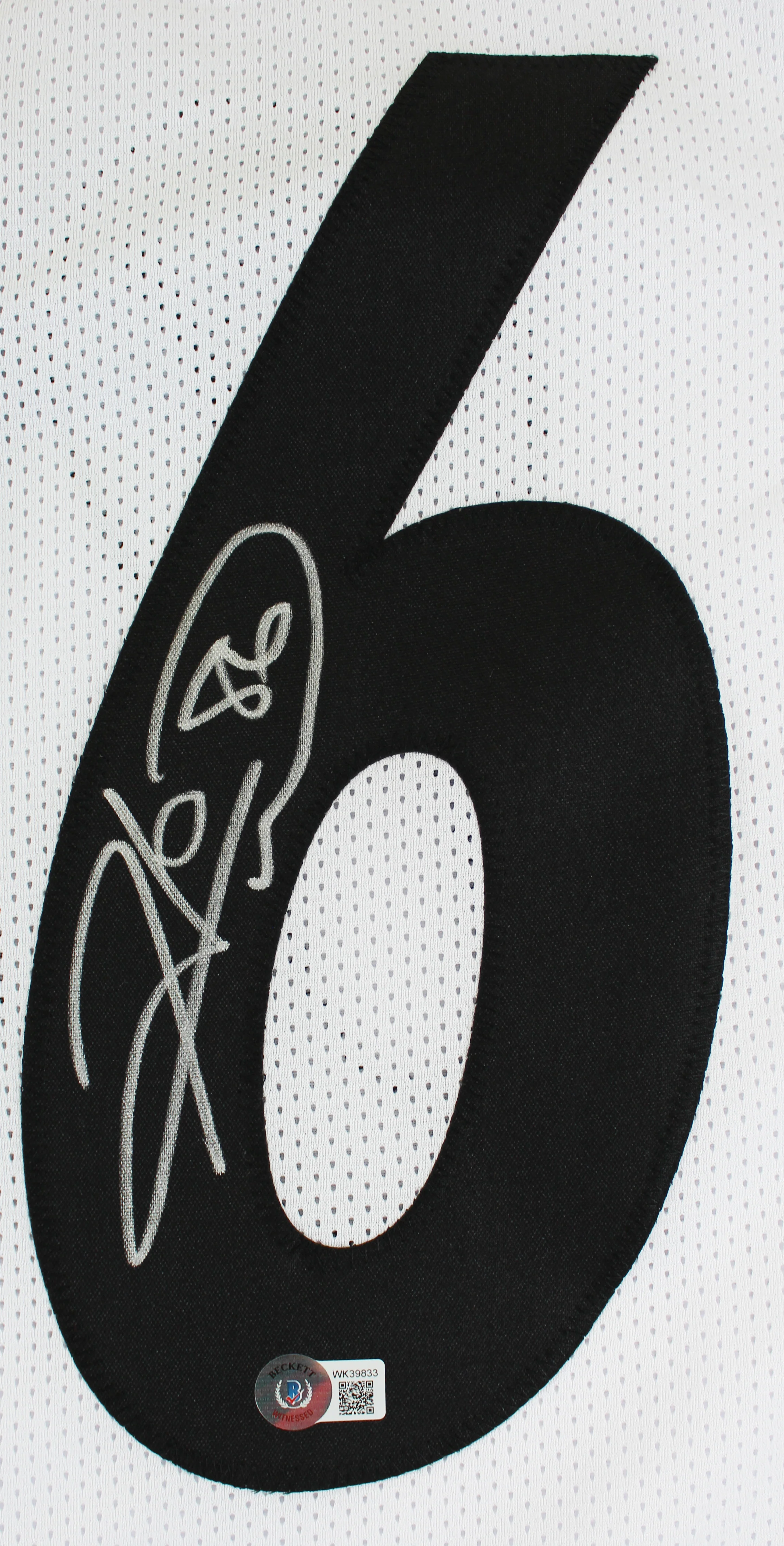 Hines Ward Authentic Signed White Pro Style Jersey Autographed BAS Witnessed - Image 3