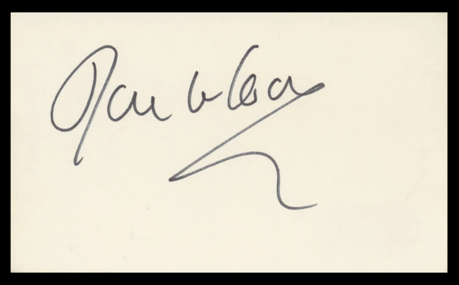 Howard Koch Authentic Signed 3x5 Index Card Autographed BAS #BV59108 - Image 2