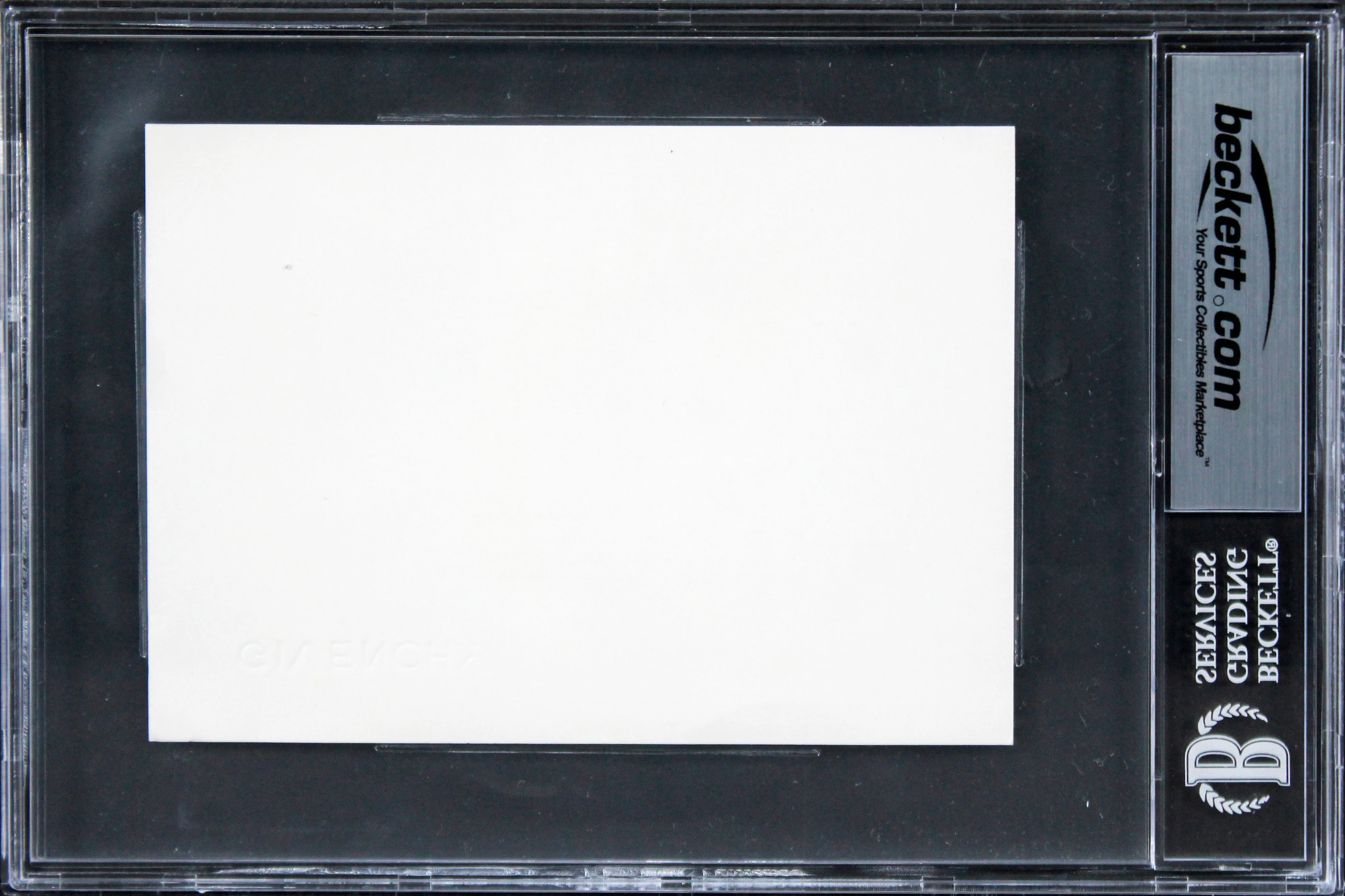 Hubert De Givenchy Authentic Signed 4.15x5.75 Signature Card Auto 10 BAS Slabbed - Image 3