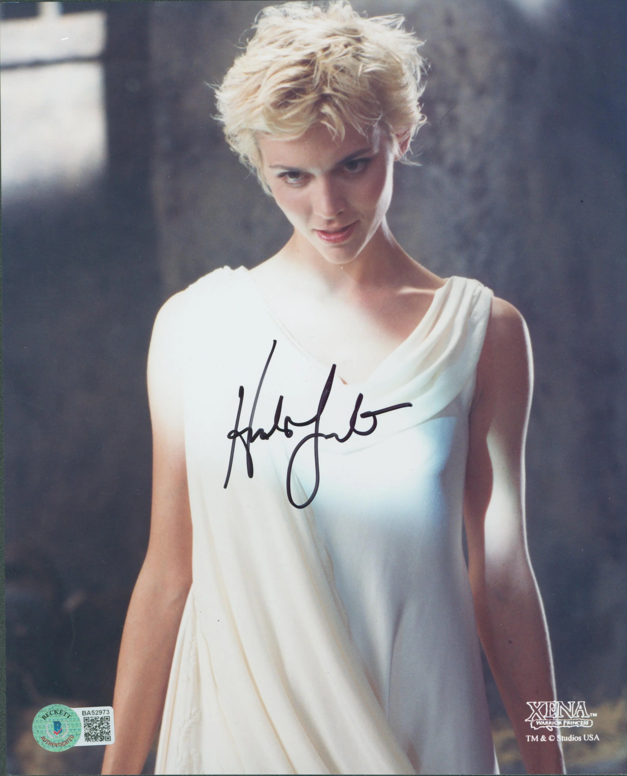 Hudson Leick Xena Warrior Princess Authentic Signed 8x10 Photo BAS #BA52973 - Image 2
