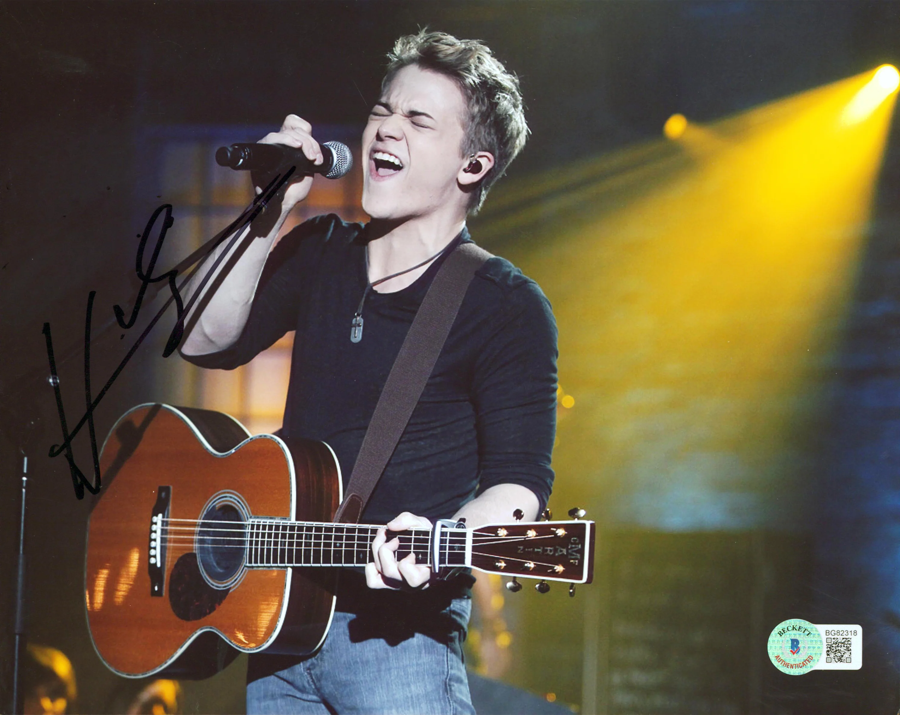 Hunter Hayes Authentic Signed 8x10 Photo Autographed BAS #BG82318 - Image 2