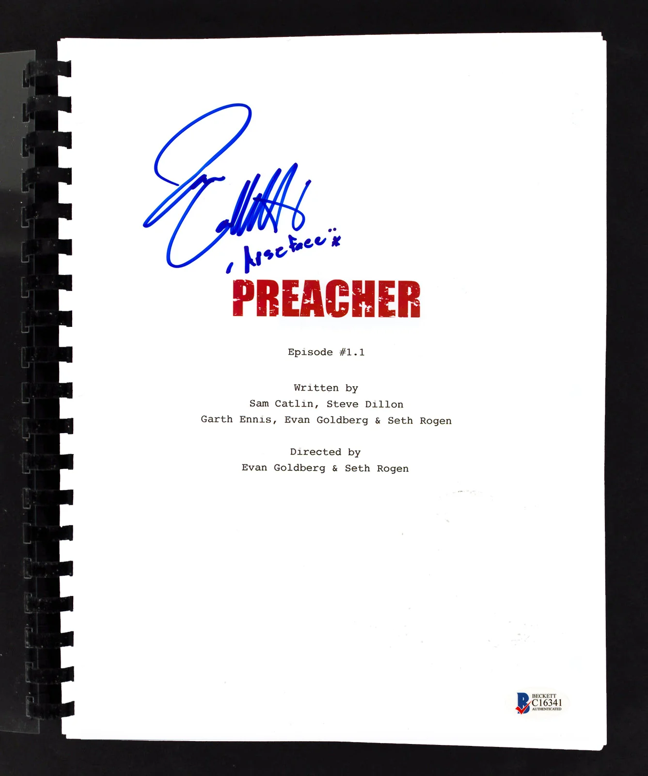 Ian Colletti Authentic Signed Preacher Episode #1.1 Tv Script BAS #C16341 - Image 2