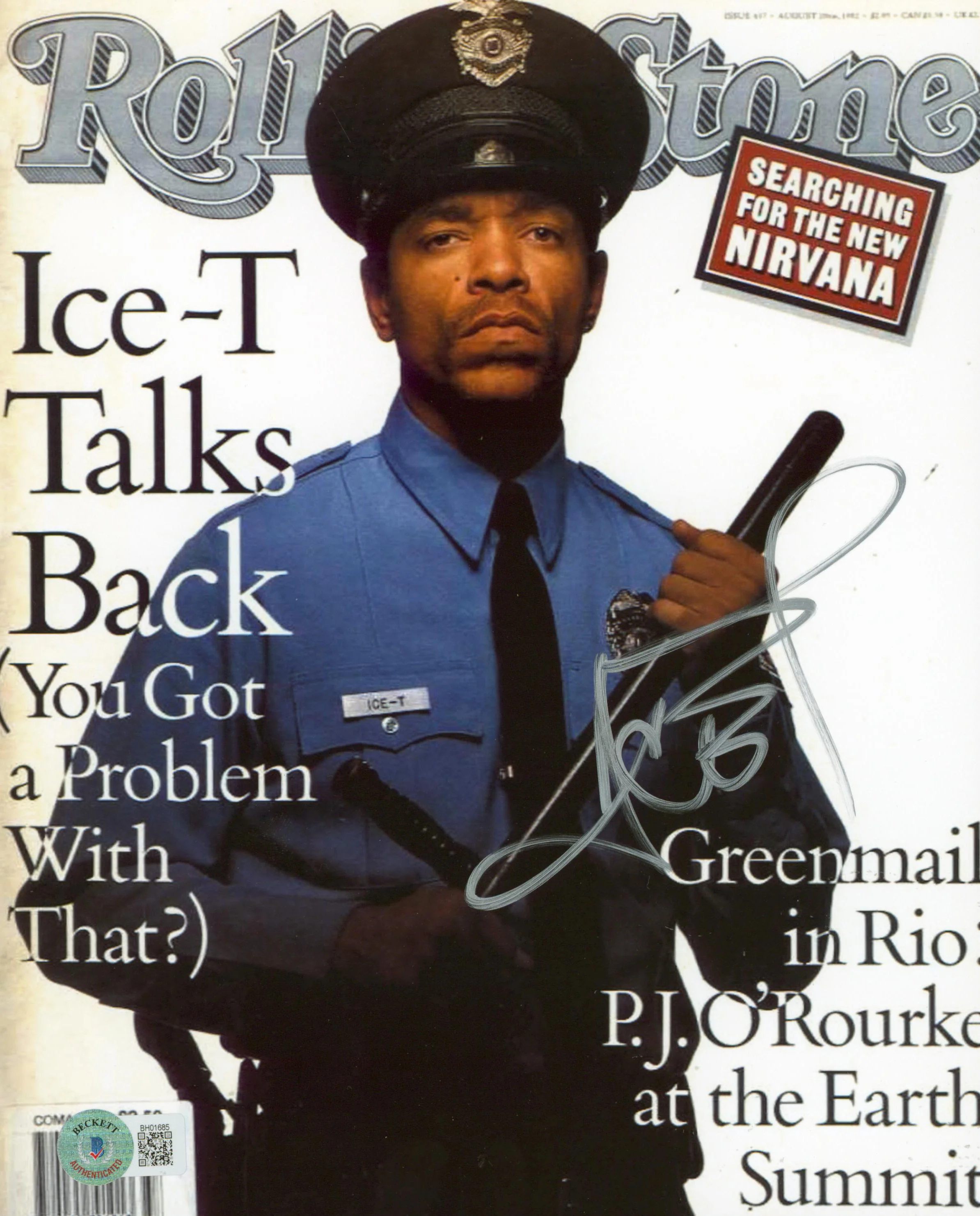 Ice-T Body Count Authentic Signed 8x10 Photo Autographed BAS #BH01685 - Image 2