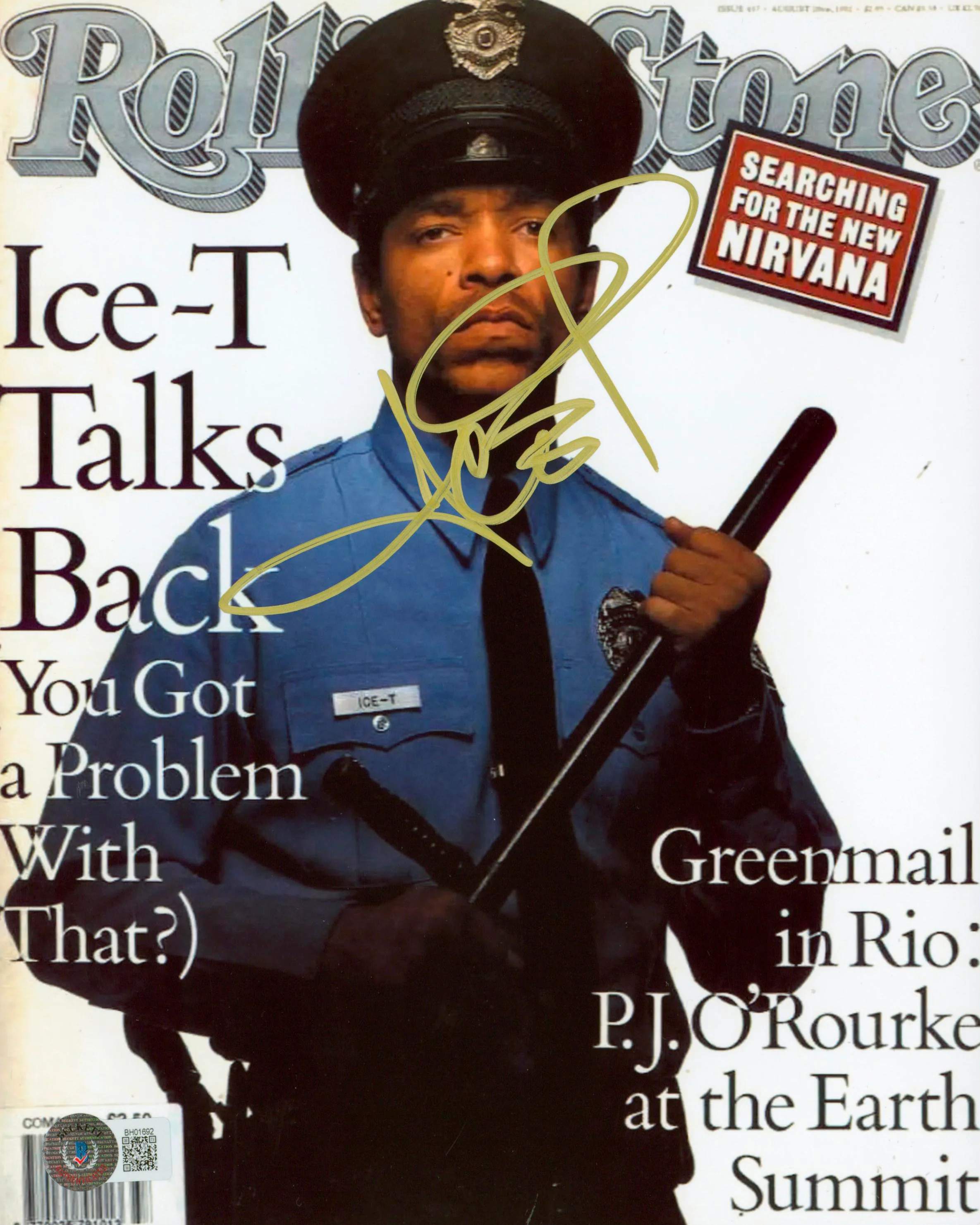 Ice-T Body Count Authentic Signed 8x10 Photo Autographed BAS #BH01692 - Image 2