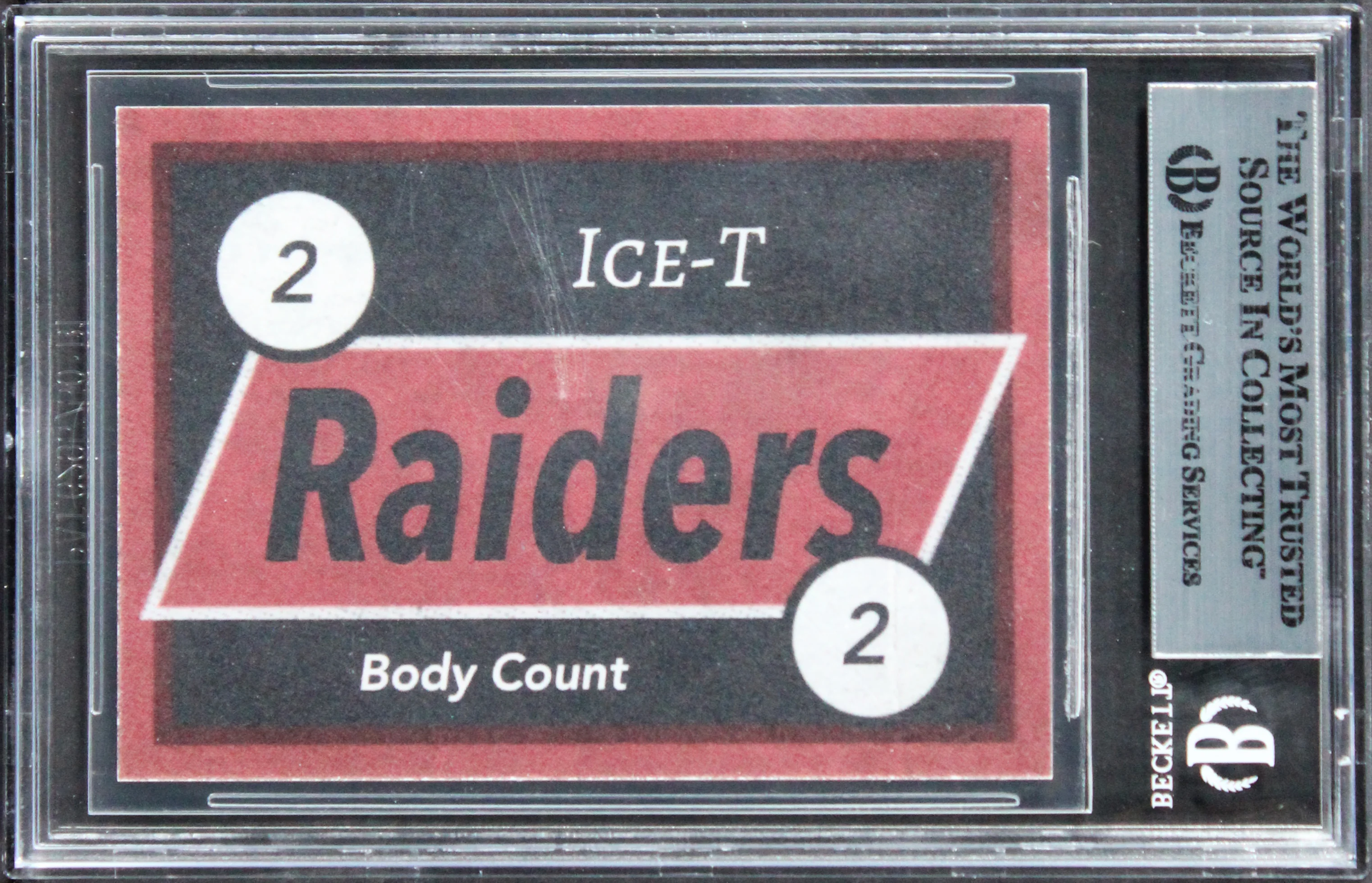 Ice T Body Count Authentic Signed Custom Trading Card BAS Slabbed 5 - Image 3
