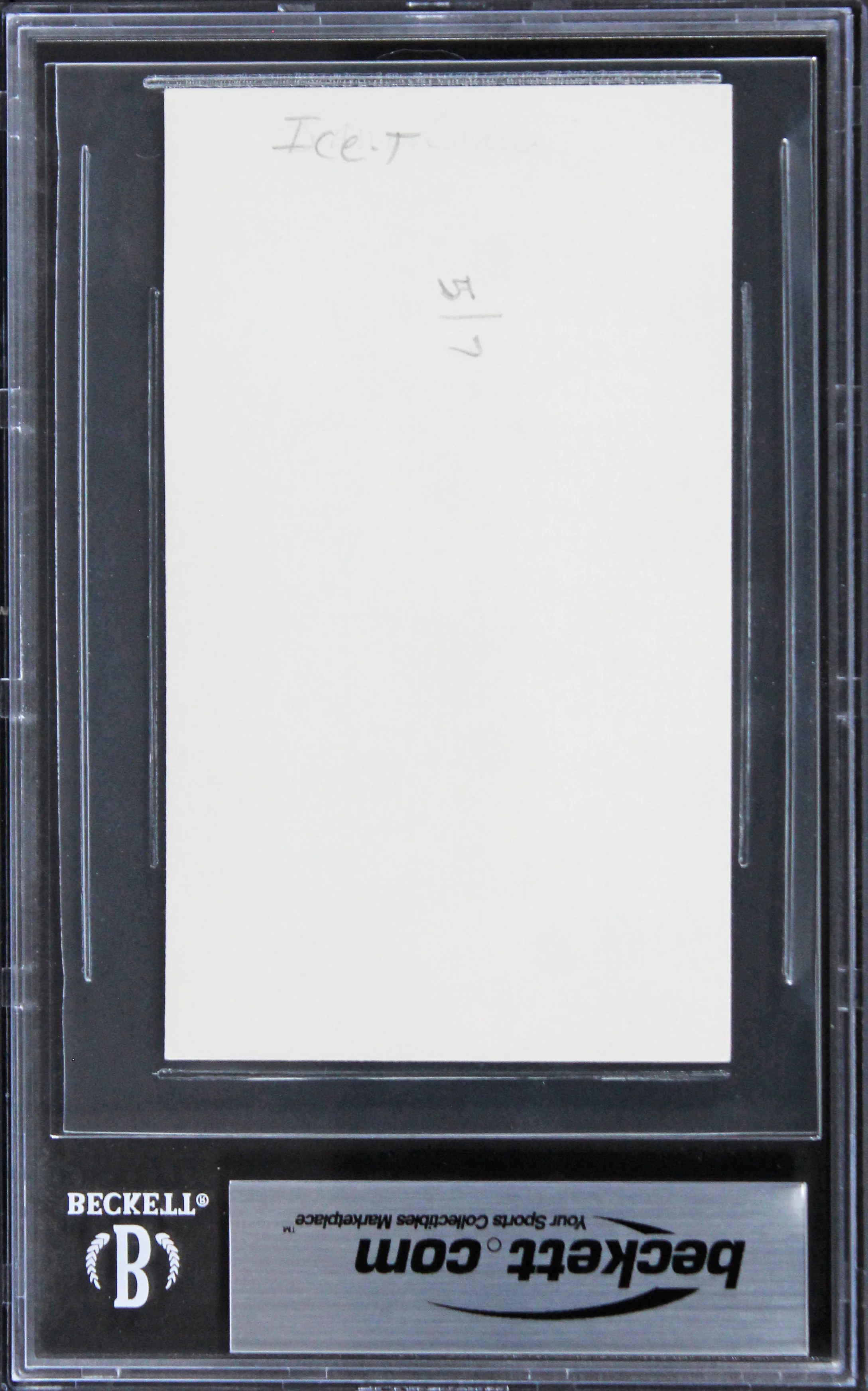 Ice-T Law & Order SVU "91" Authentic Signed 3x5 Index Card BAS Slabbed - Image 3
