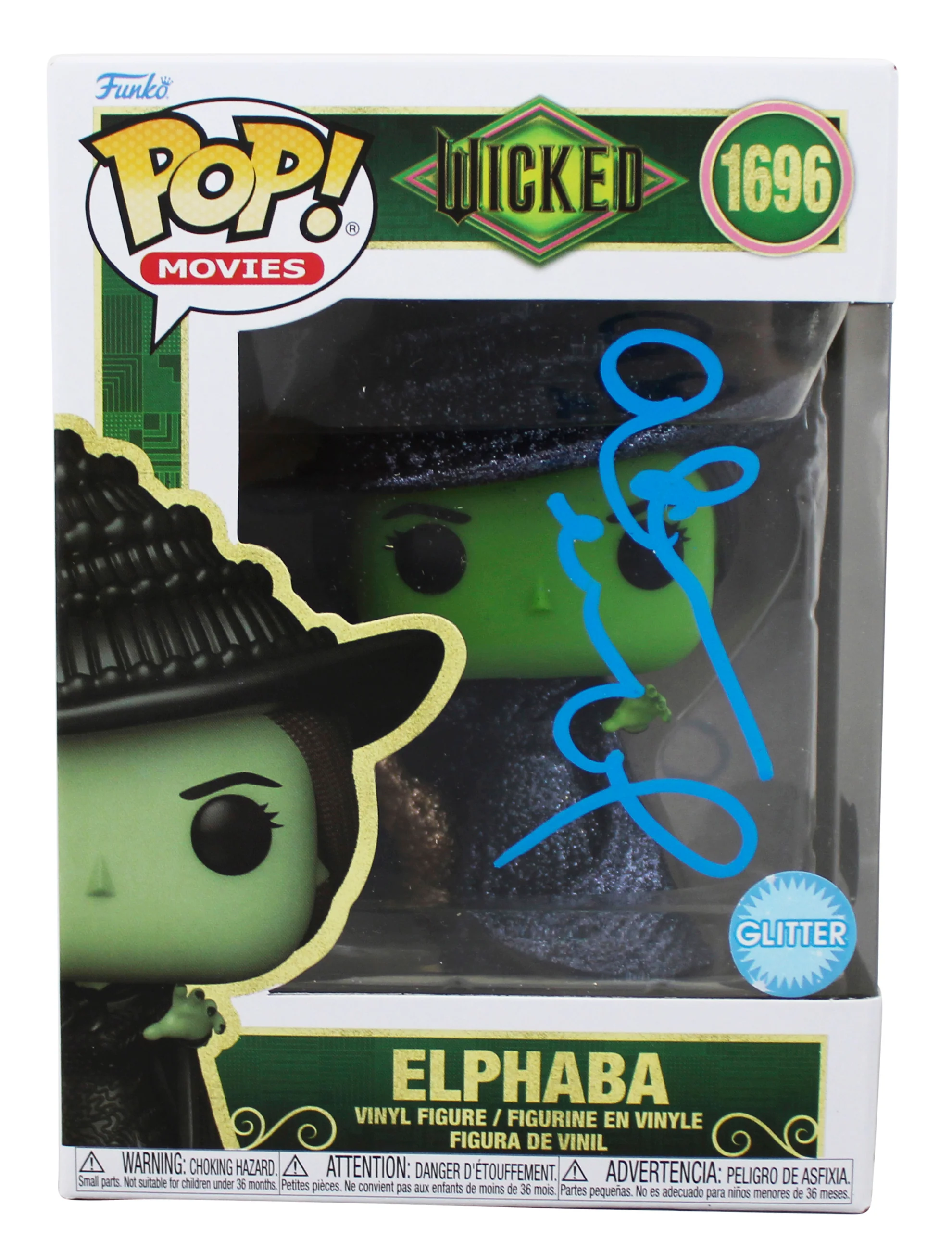 Idina Menzel Wicked Authentic Signed Elphaba #1696 Funko Pop Vinyl Figure BAS - Image 2