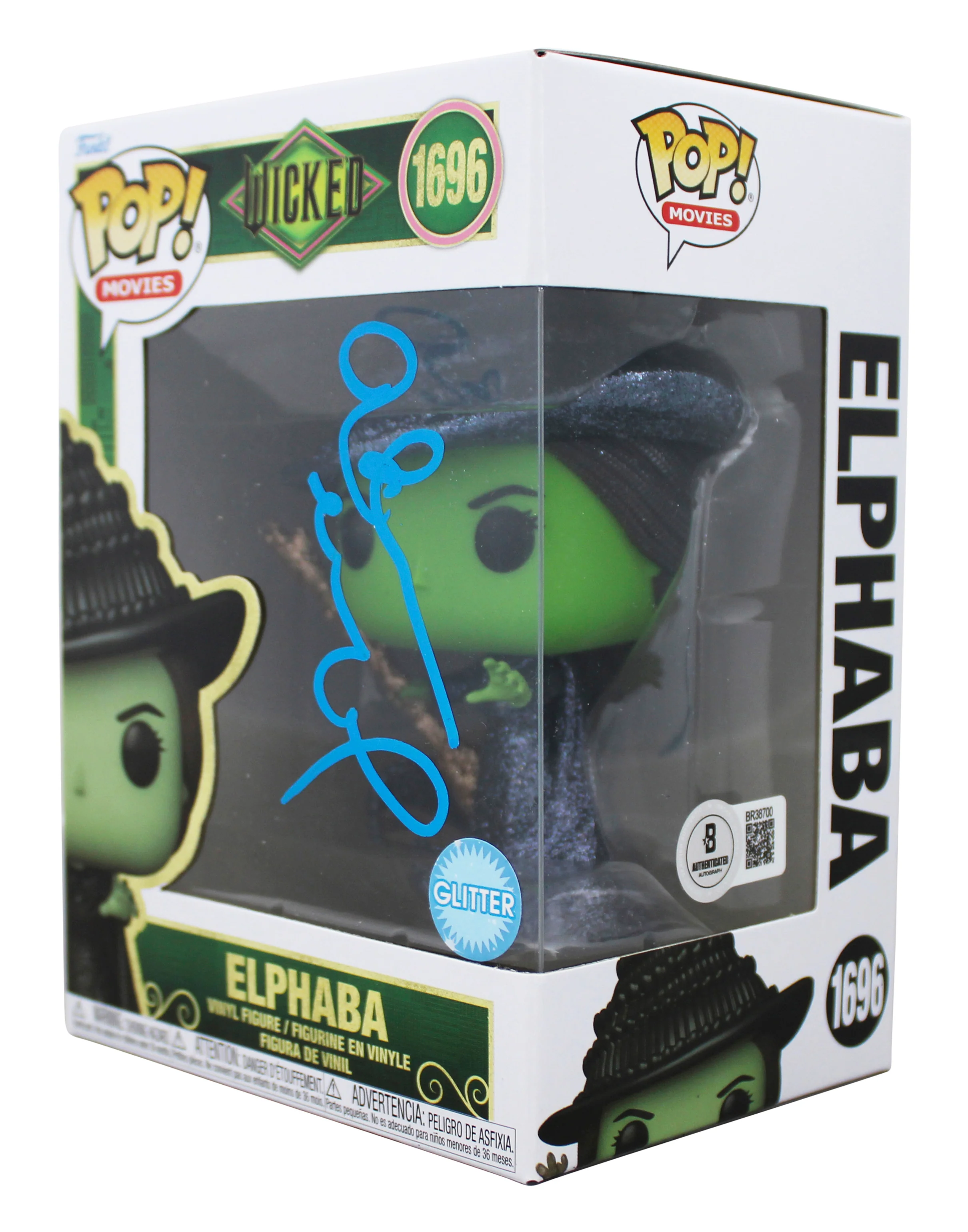 Idina Menzel Wicked Authentic Signed Elphaba #1696 Funko Pop Vinyl Figure BAS - Image 3