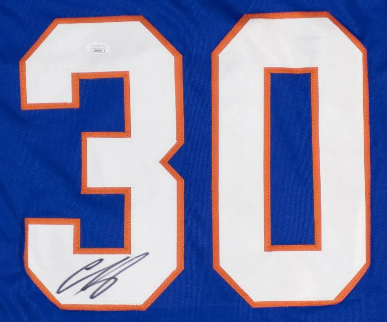 Ilya Sorokin New York Signed Blue Hockey Jersey JSA Hologram - Image 2