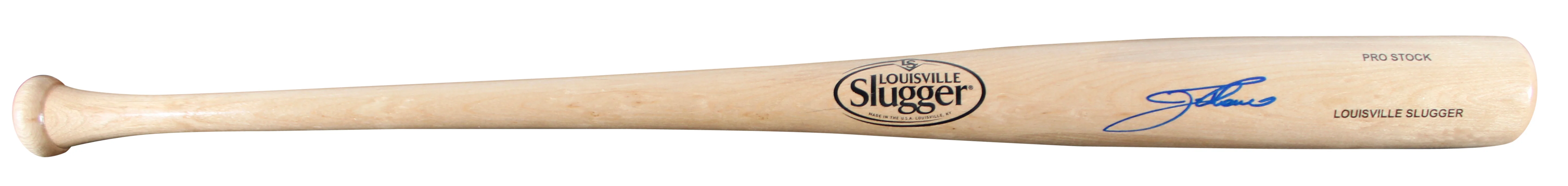 Indians Jim Thome Signed Blonde Louisville Slugger Baseball Bat BAS Witnessed - Image 3