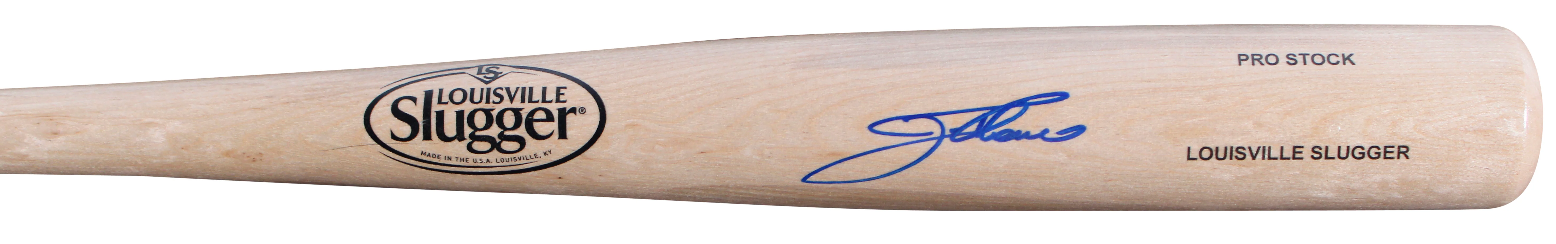 Indians Jim Thome Signed Blonde Louisville Slugger Baseball Bat BAS Witnessed - Image 4