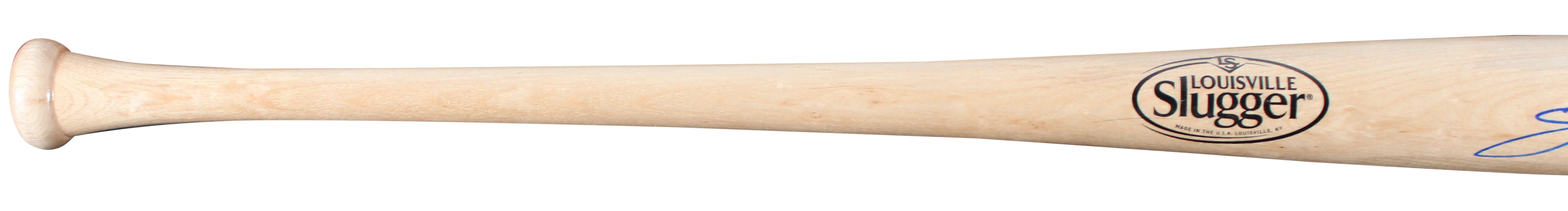 Indians Jim Thome Signed Blonde Louisville Slugger Baseball Bat BAS Witnessed - Image 6