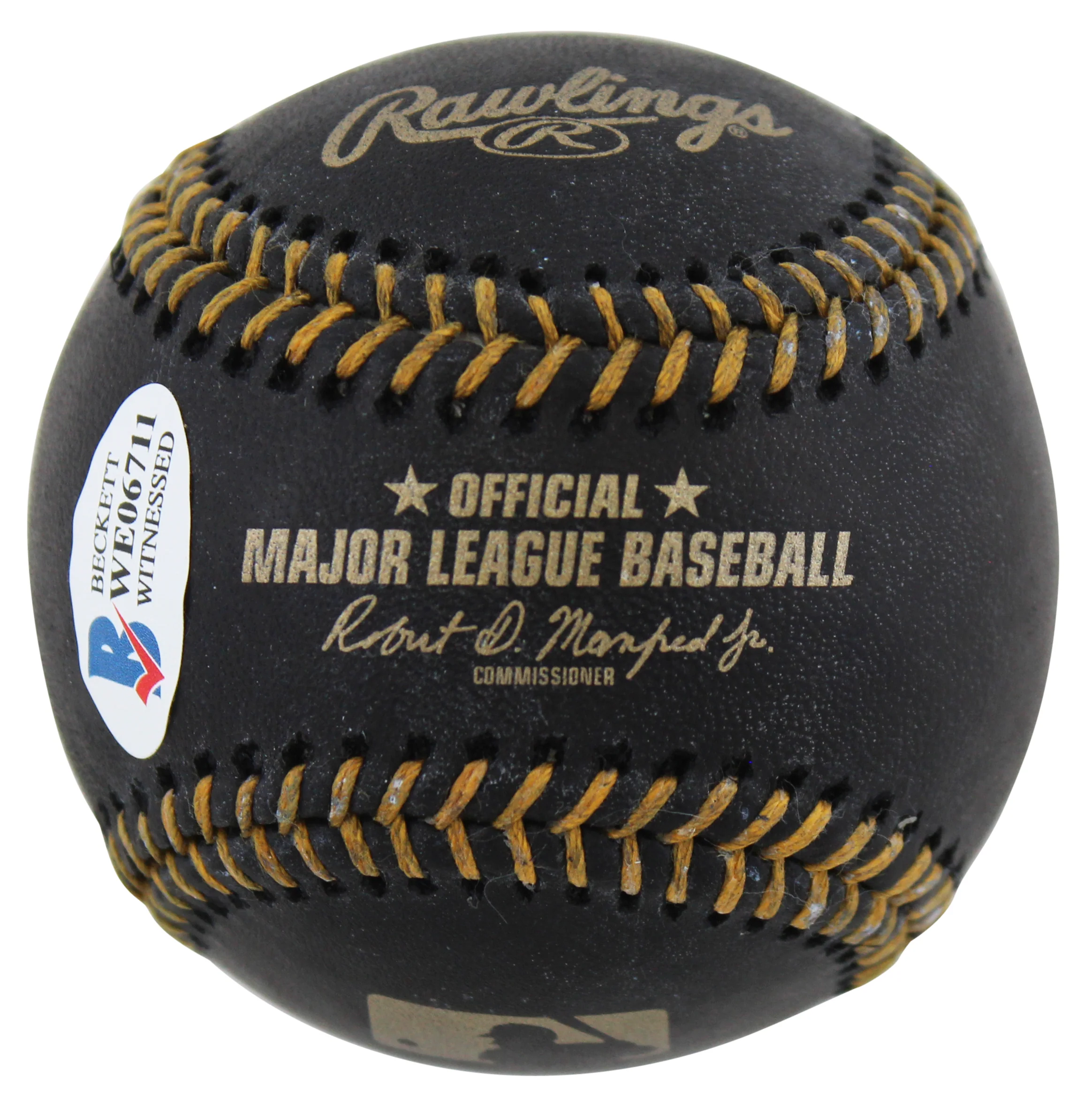 Indians Shane Bieber "2x Insc" Authentic Signed Black Oml Baseball BAS Witnessed - Image 7