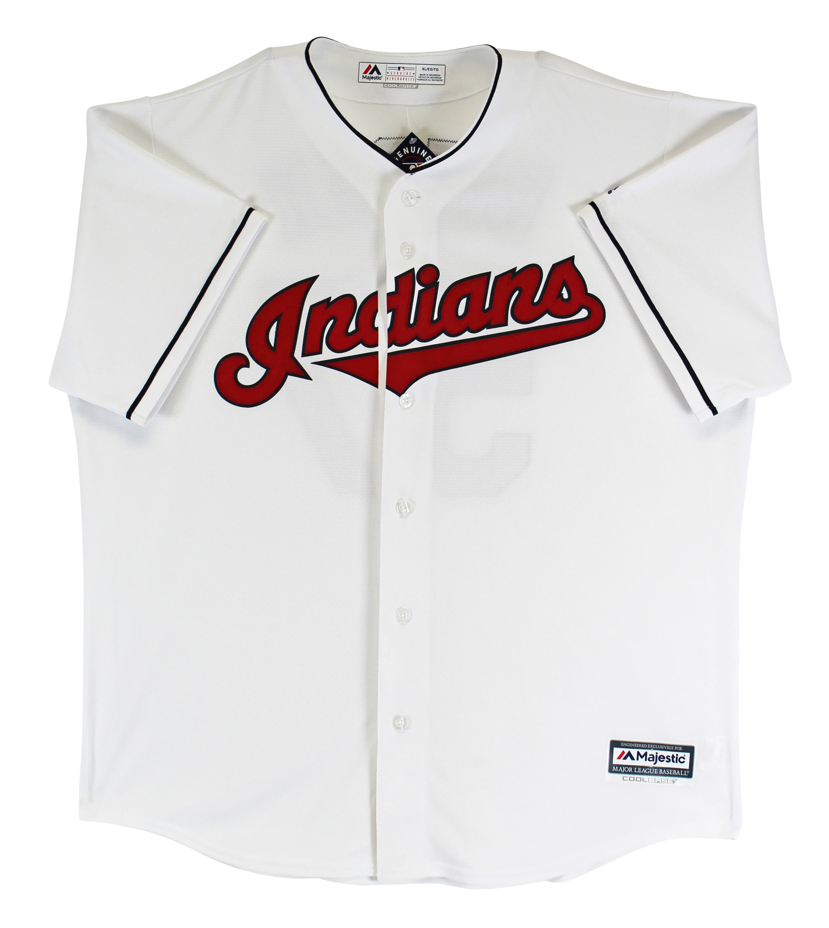 Indians Shane Bieber "2x Insc" Signed White Majestic Cool Base Jersey BAS Wit - Image 4