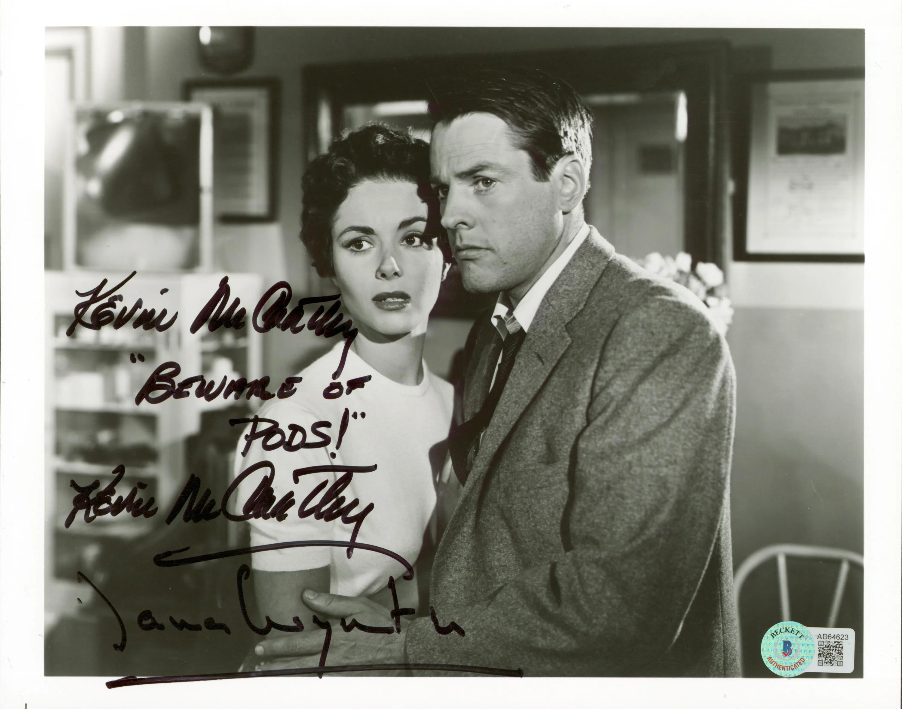 Invasion of the Body Snatchers (2) McCarthy & Wynter Signed 8x10 Photo BAS - Image 2