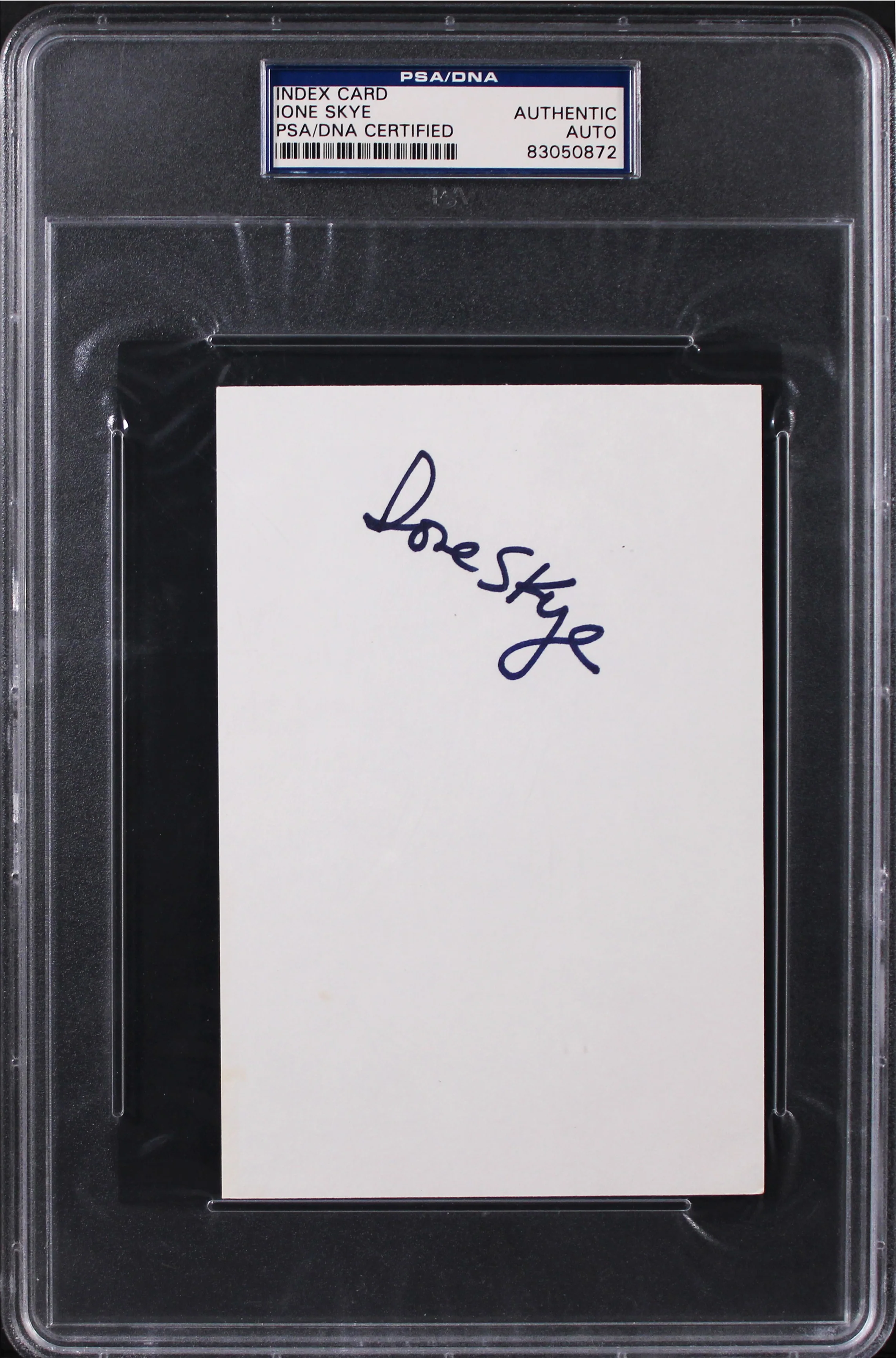 Ione Skye Arrested Development Authentic Signed 4x6 Index Card PSA/DNA Slabbed - Image 2