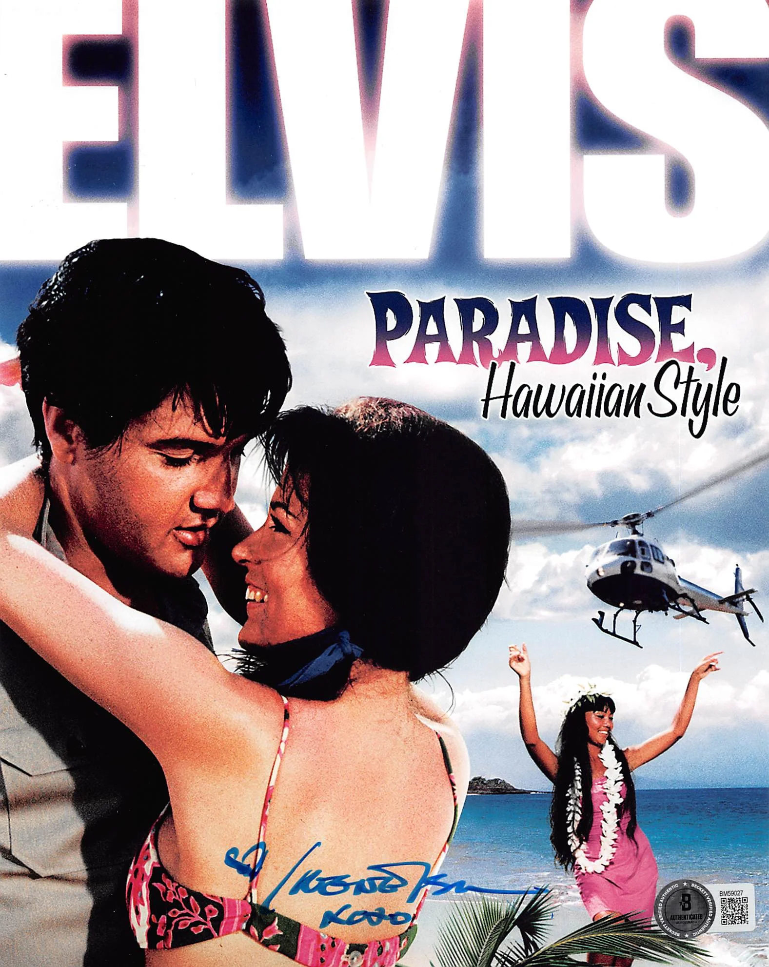 Irene Tsu Paradise, Hawaiian Style "Hearts xoxo" Signed 8x10 Photo BAS #BM59027 - Image 2