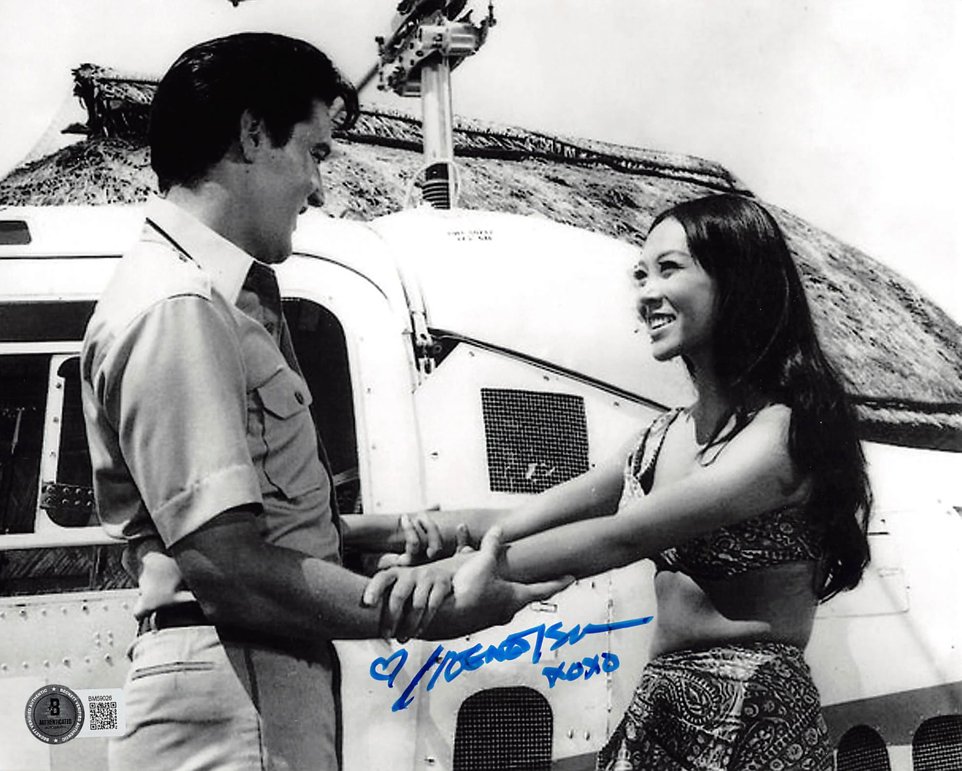 Irene Tsu Paradise, Hawaiian Style "XOXO" Signed 8x10 Horizontal Photo BAS 1