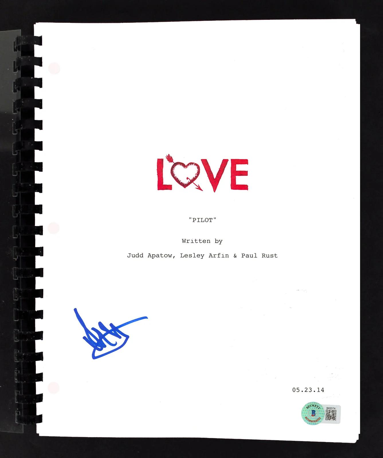 Iris Apatow Love Authentic Signed Movie Script Autographed BAS #BK02174 - Image 2
