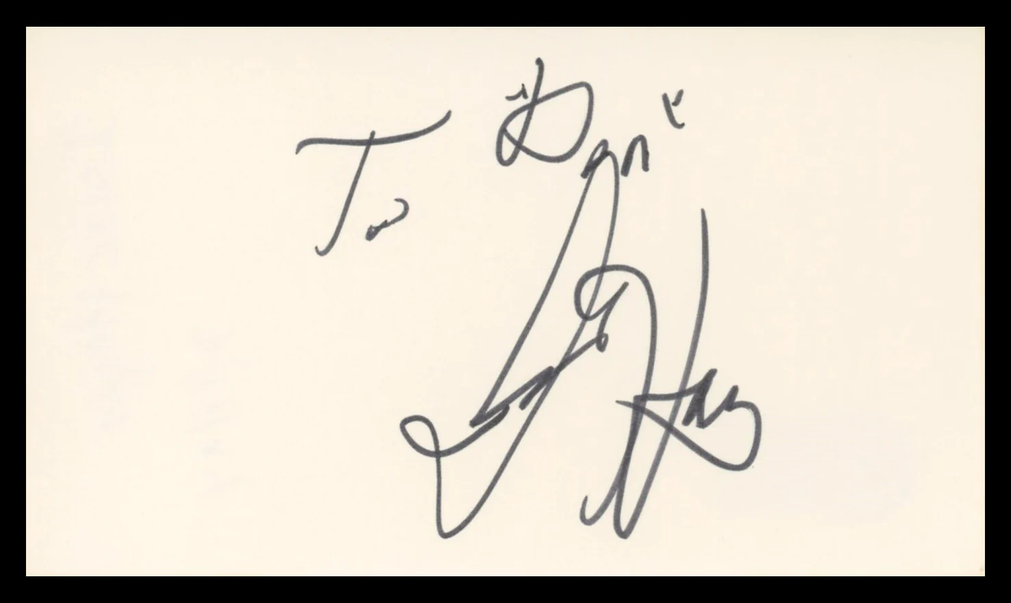 Isaac Hayes South Park To Don Authentic Signed 3x5 Index Card BAS #BU64820 - Image 2
