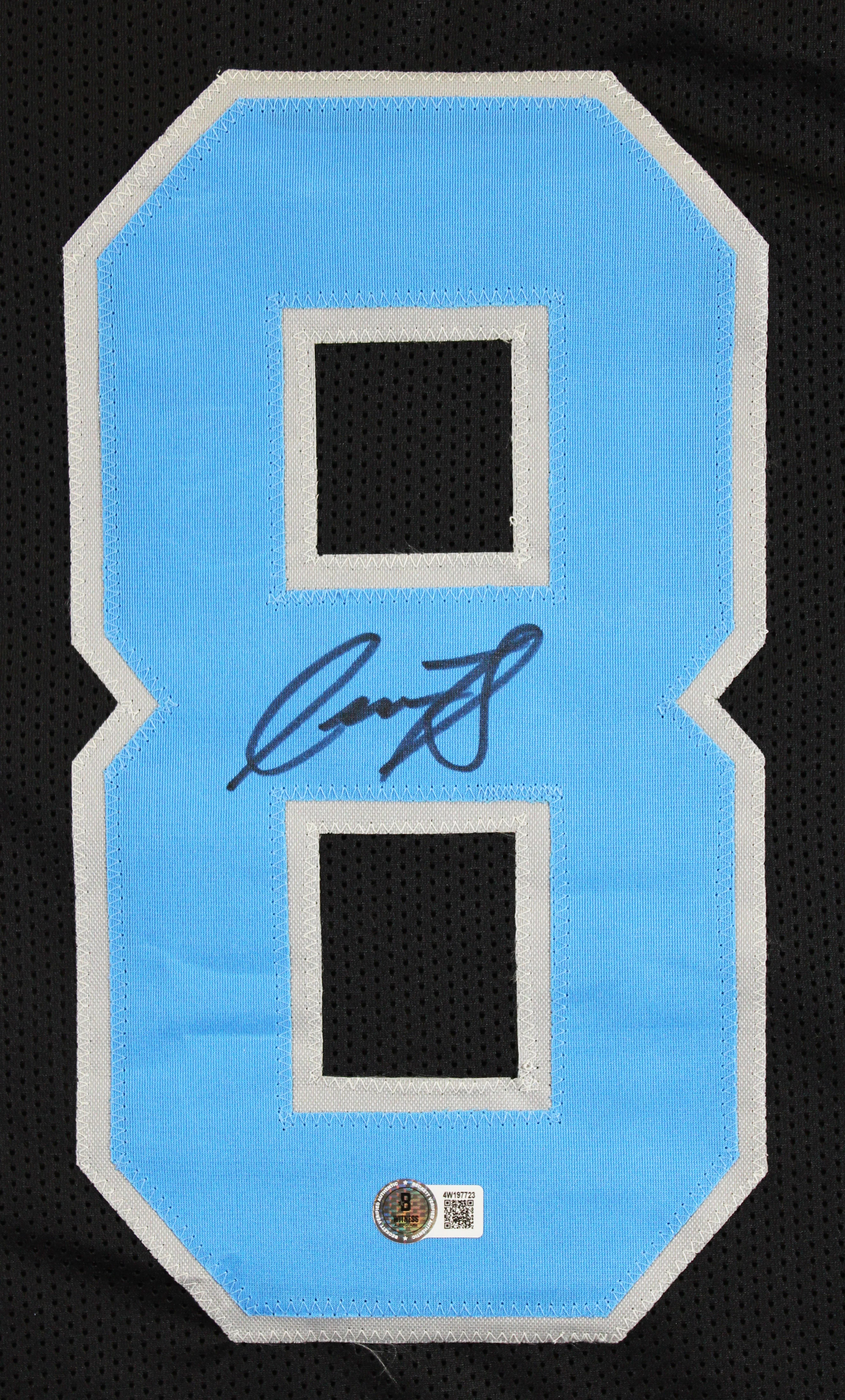 Isaac TeSlaa Authentic Signed Black Pro Style Jersey Autographed BAS Witnessed - Image 3