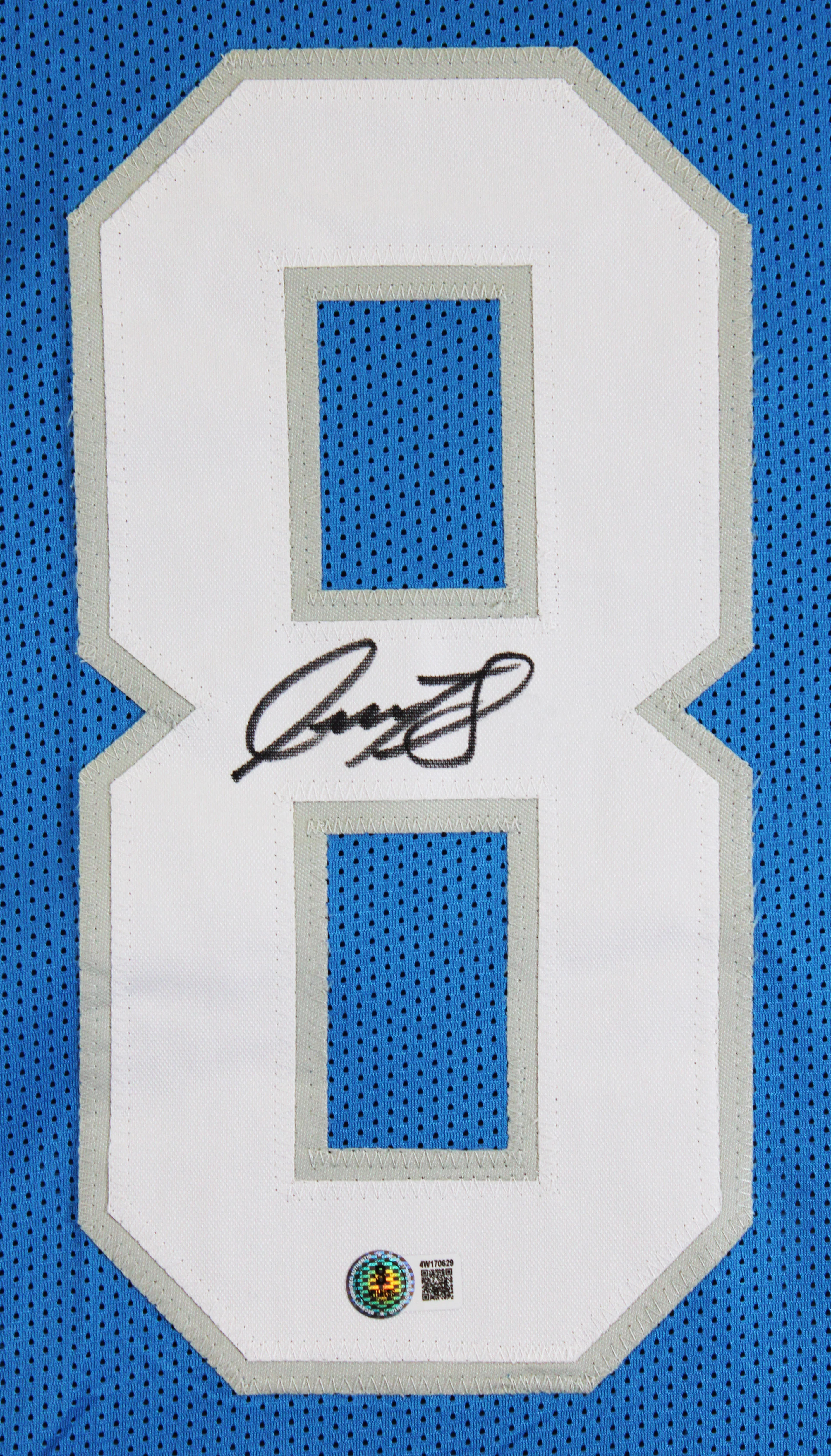 Isaac TeSlaa Authentic Signed Blue Pro Style Jersey Autographed BAS Witnessed - Image 3