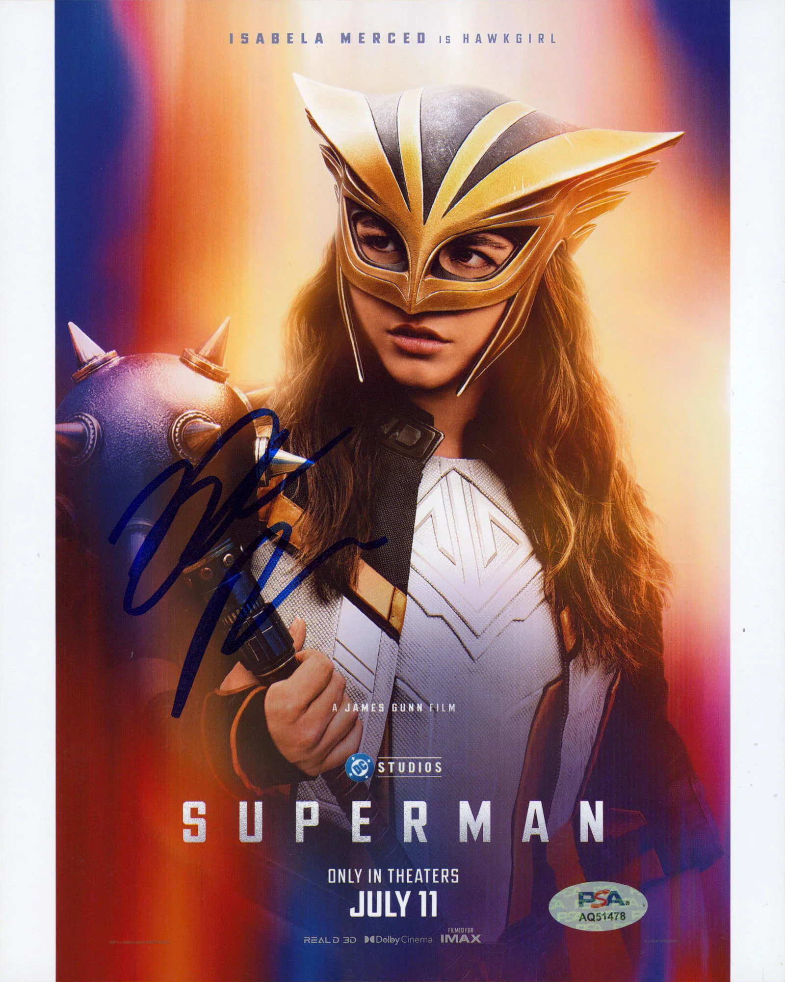 Isabela Merced Superman Authentic Signed 8x10 Vertical Photo PSA/DNA #AQ51478 - Image 2