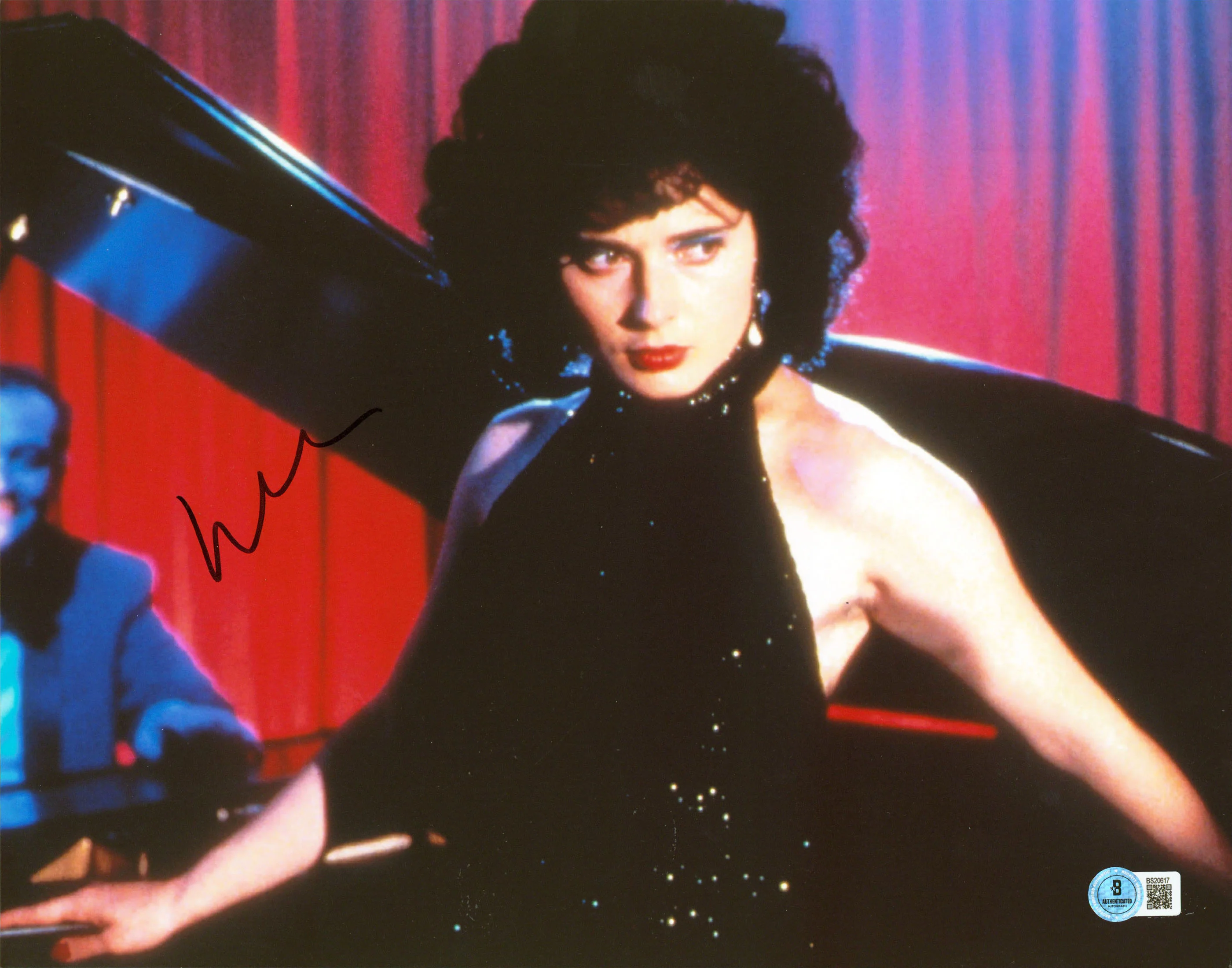 Isabella Rossellini Blue Velvet Authentic Signed 11x14 Photo BAS #BS20617