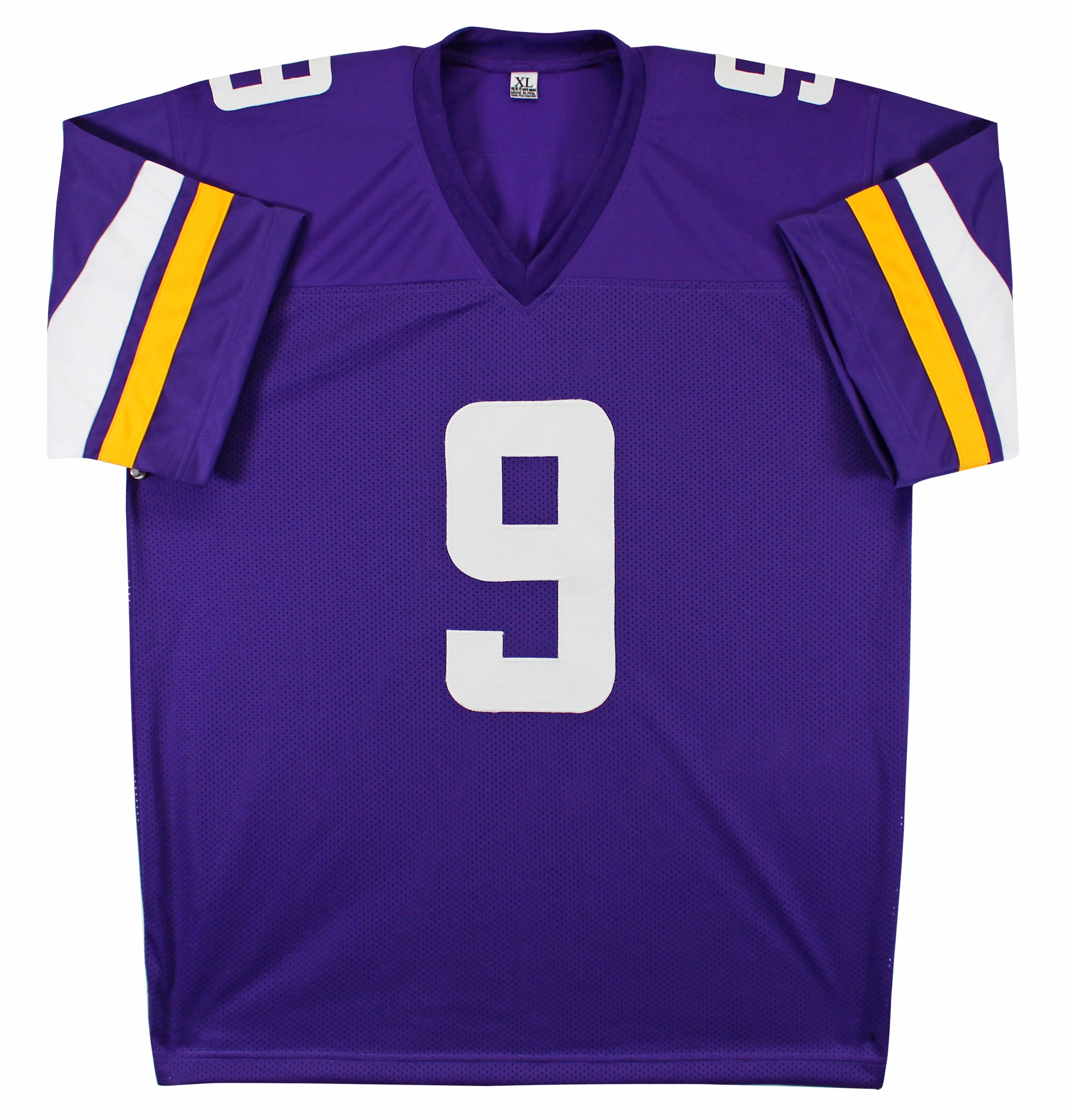 J.J. McCarthy Authentic Signed Purple Pro Style Jersey BAS Witnessed - Image 4
