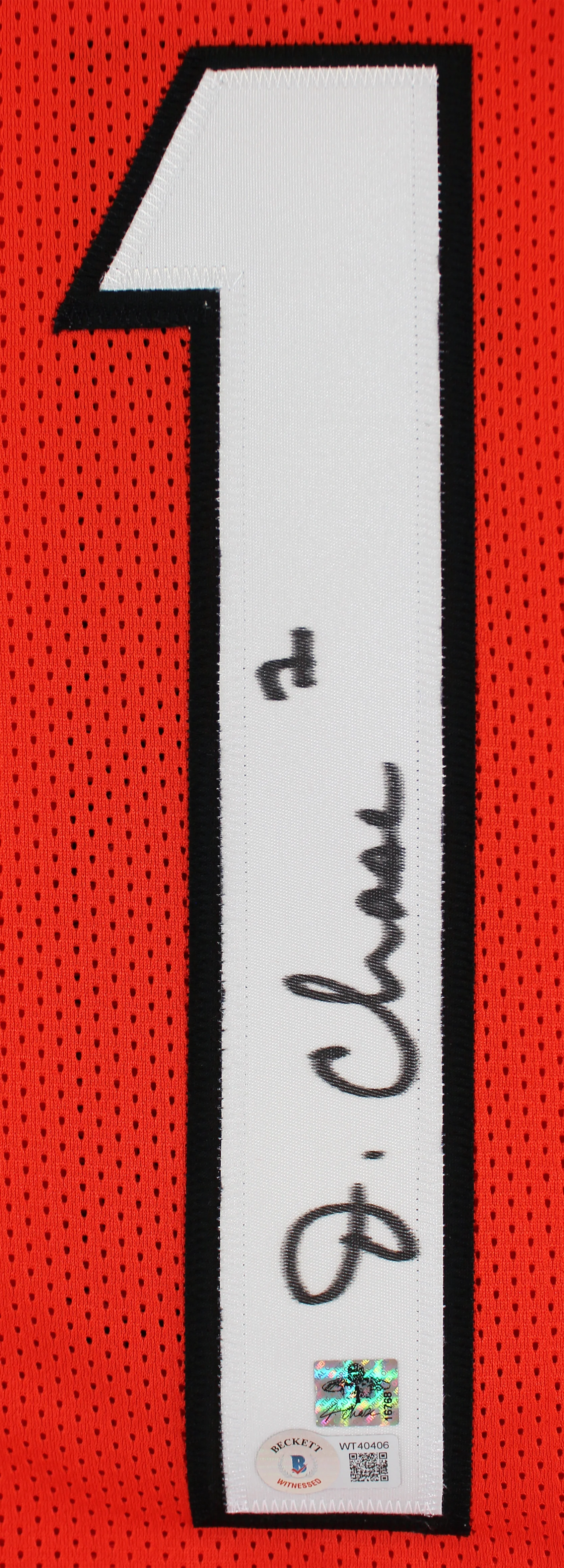Ja'Marr Chase Authentic Signed Orange Pro Style Framed Jersey BAS Witnessed - Image 3