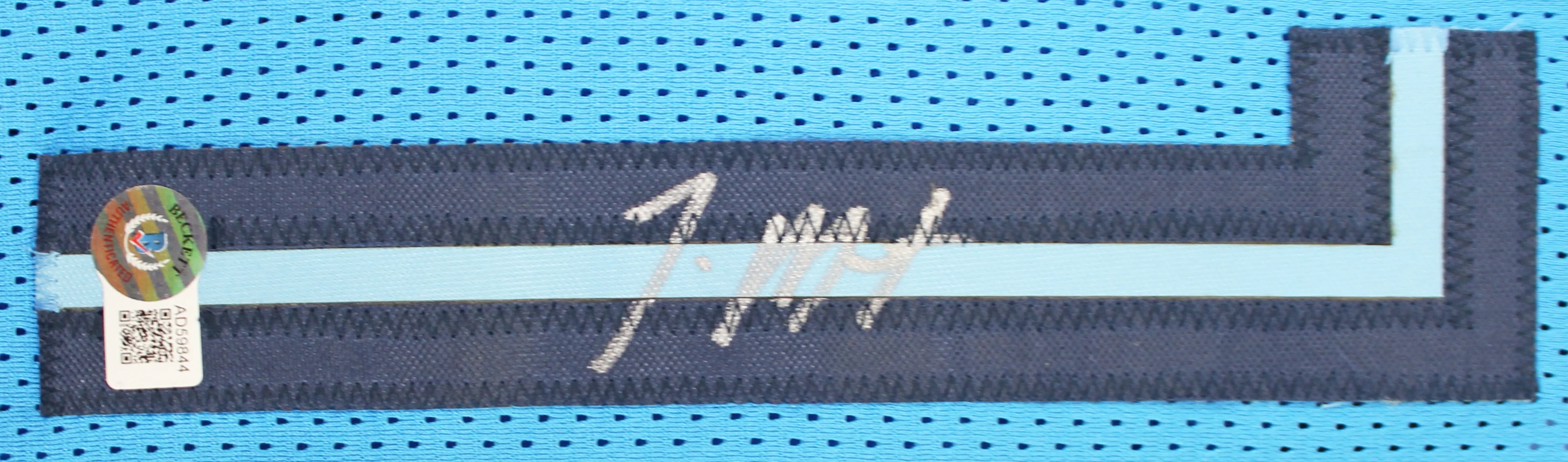 Ja Morant Authentic Signed Light Blue Pro Style Jersey Autographed BAS - Image 3