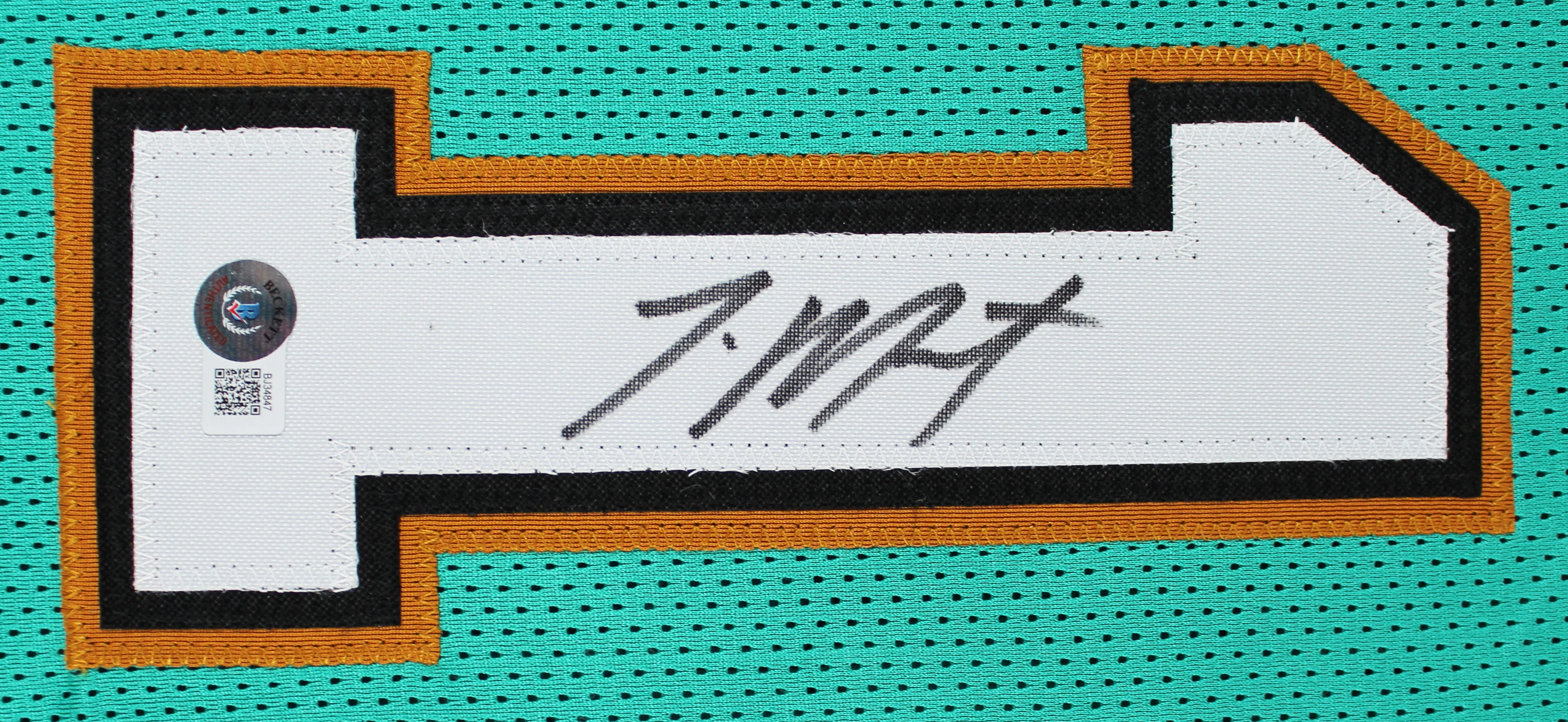 Ja Morant Authentic Signed Teal Throwback Pro Style Jersey Autographed BAS - Image 3